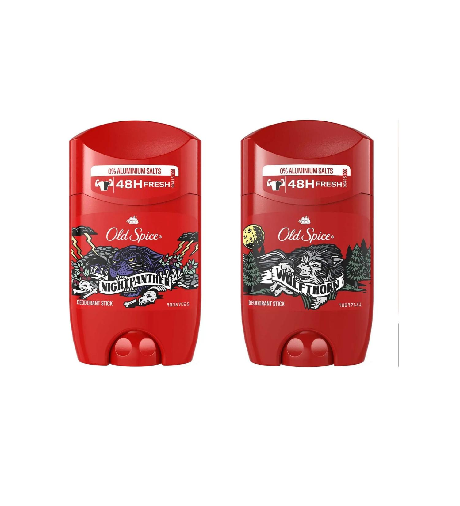 Old Spice Night Panther Men's Stick Deodorant 50 ml + Wolfthorn Men's Stick Deodorant 50 ml