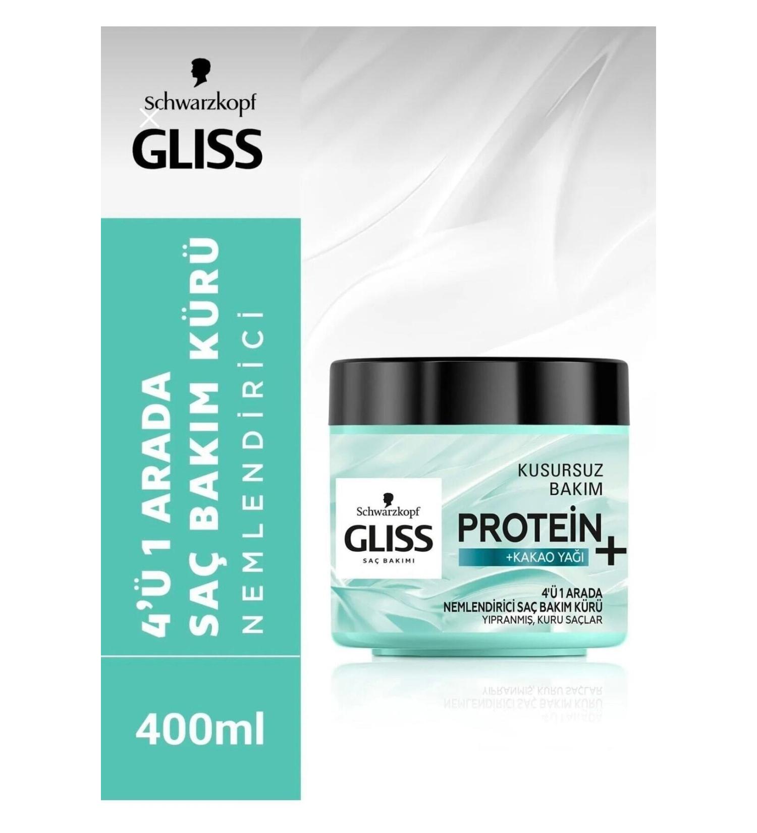 Gliss SCHWARZKOPF 4 IN 1 LONG-LASTING NOURISHING HAIR CARE CURE 400 ML KEYON2568 - Buy Online on GoSupps.com