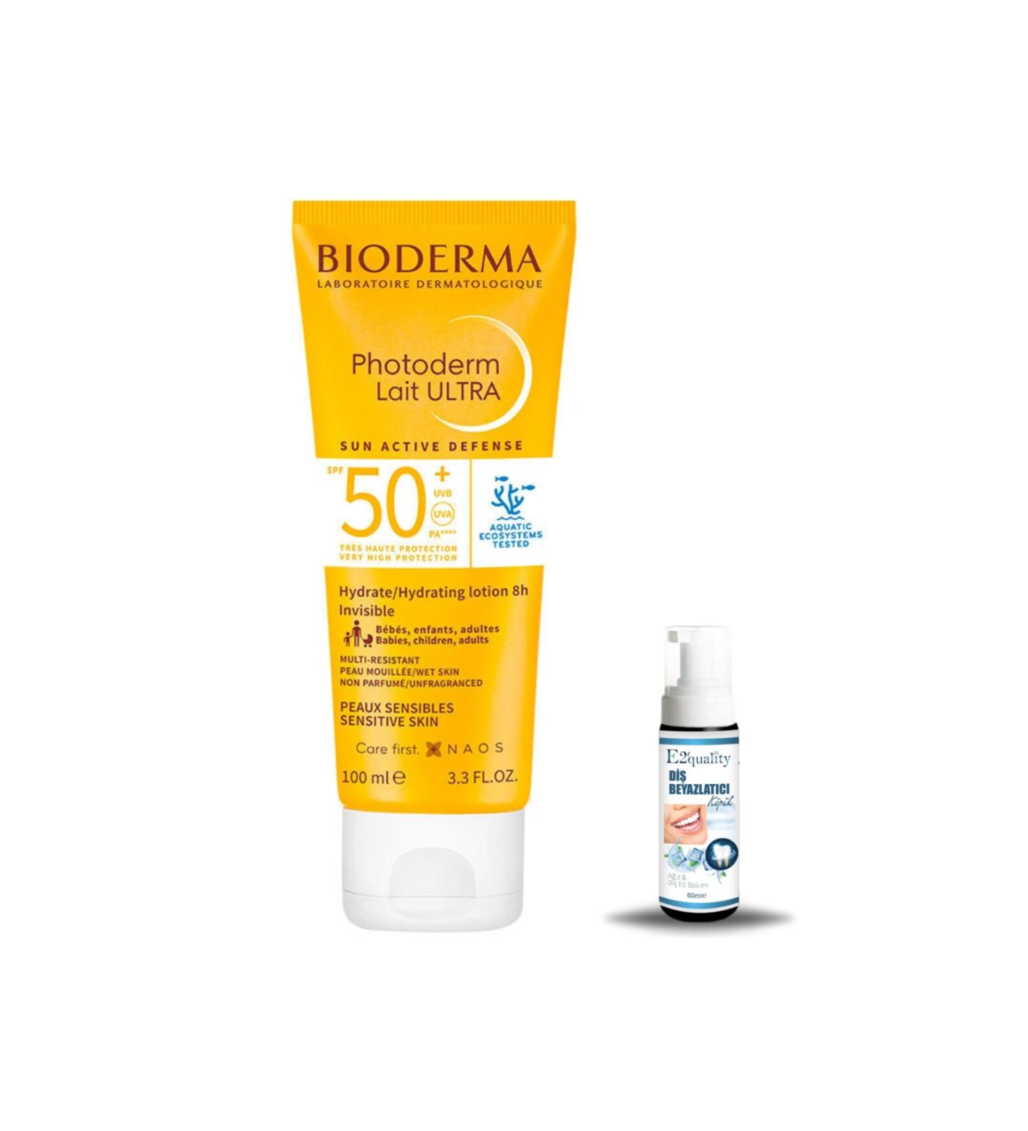 Bioderma Photoderm Lait Ultra SPF50+ 100 ml + Teeth Whitening Foam