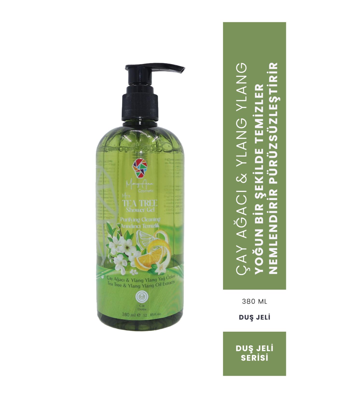 MaryAnn Cosmetic Tea Tree Oil Extract Purifying Cleansing Shower Gel - Mary Tea Tree Shower Gel 380 Ml. - Buy Online on GoSupps.com