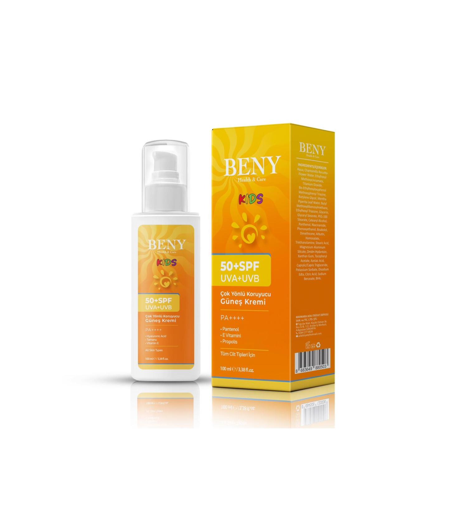Beny SUNSCREEN FOR CHILDREN 100 Ml 50+SPF 1 Piece