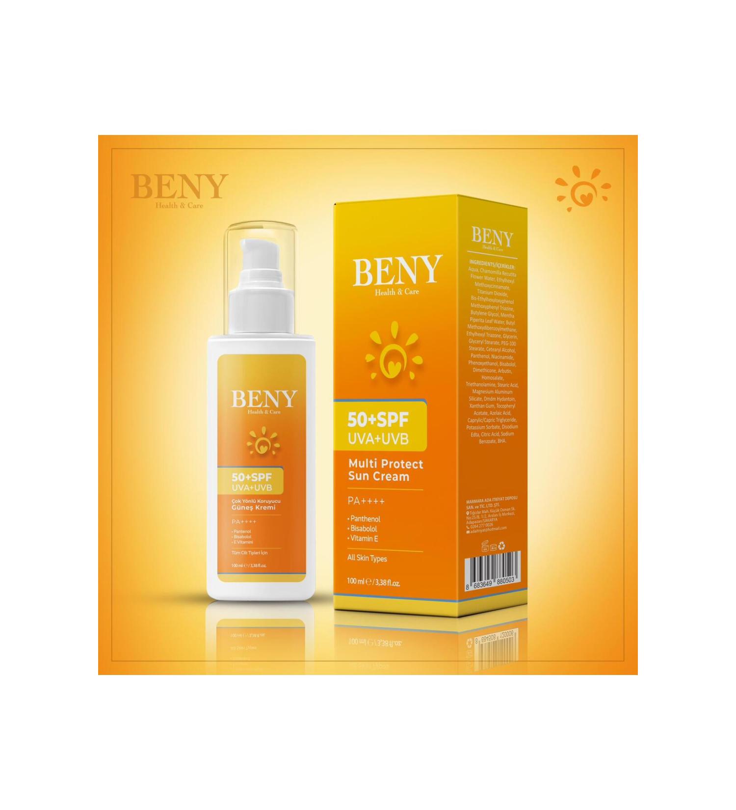 Beny Health&Care Multi-Protection Sun Cream 100 ML 50+SPF 1 Piece