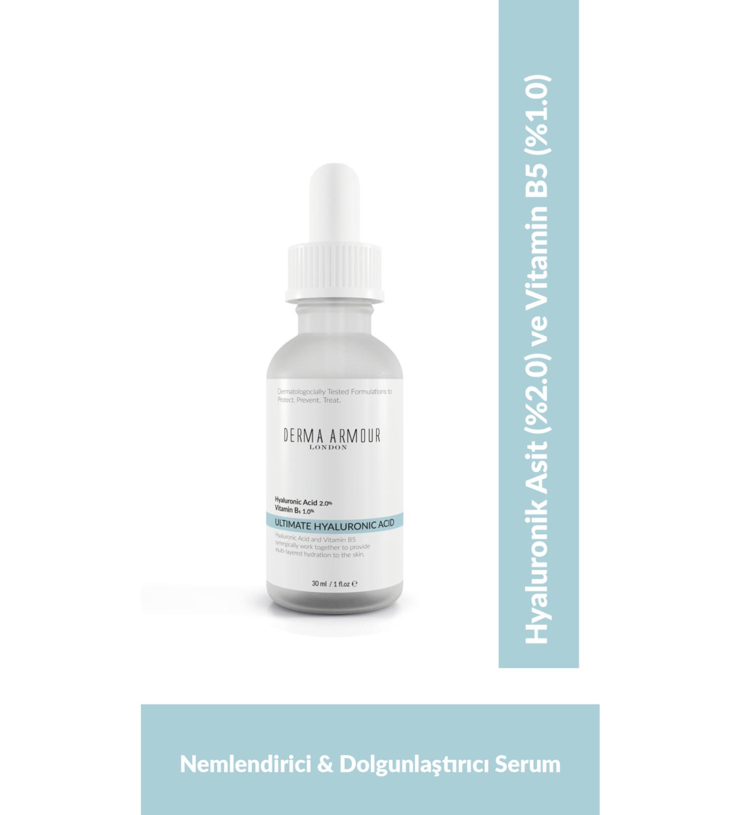 derma armour Ultra Moisturizing Skin Care Serum (Hyaluronic Acid 2% and Vitamin B5 1%) 30 ml - Buy Online on GoSupps.com