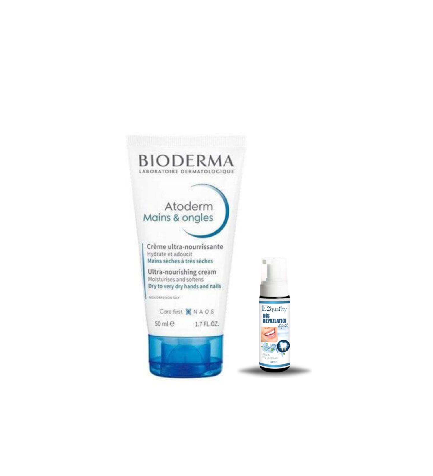 Bioderma Atoderm Hand Cream 50 ml + Gift Teeth Whitening Foam