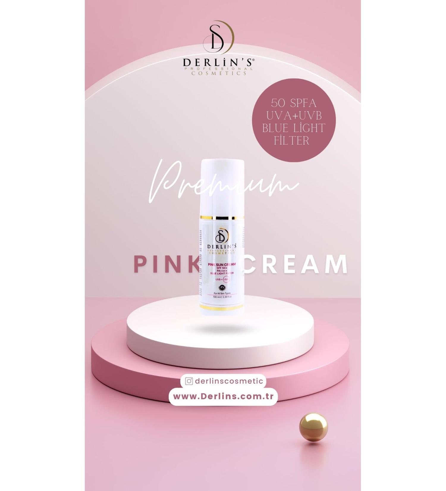 Derlin's Professional Cosmetics Derlin's Pink Sun Cream - Buy Online on GoSupps.com