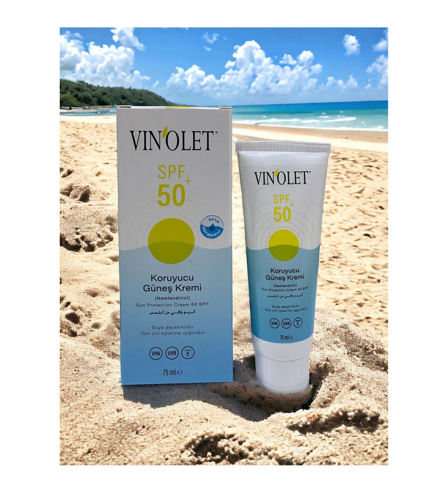 Vinolet SPF 50 High Protection Anti-Spot Sun Cream 75 Ml