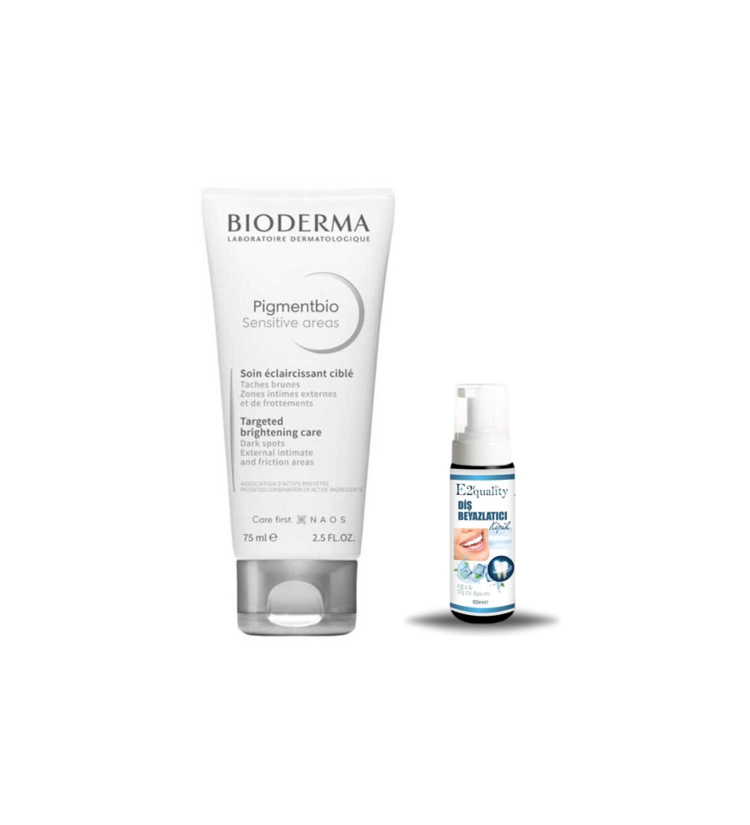 Bioderma Pigmentbio Sensitive Areas 75 ml + Gift Teeth Whitening Foam