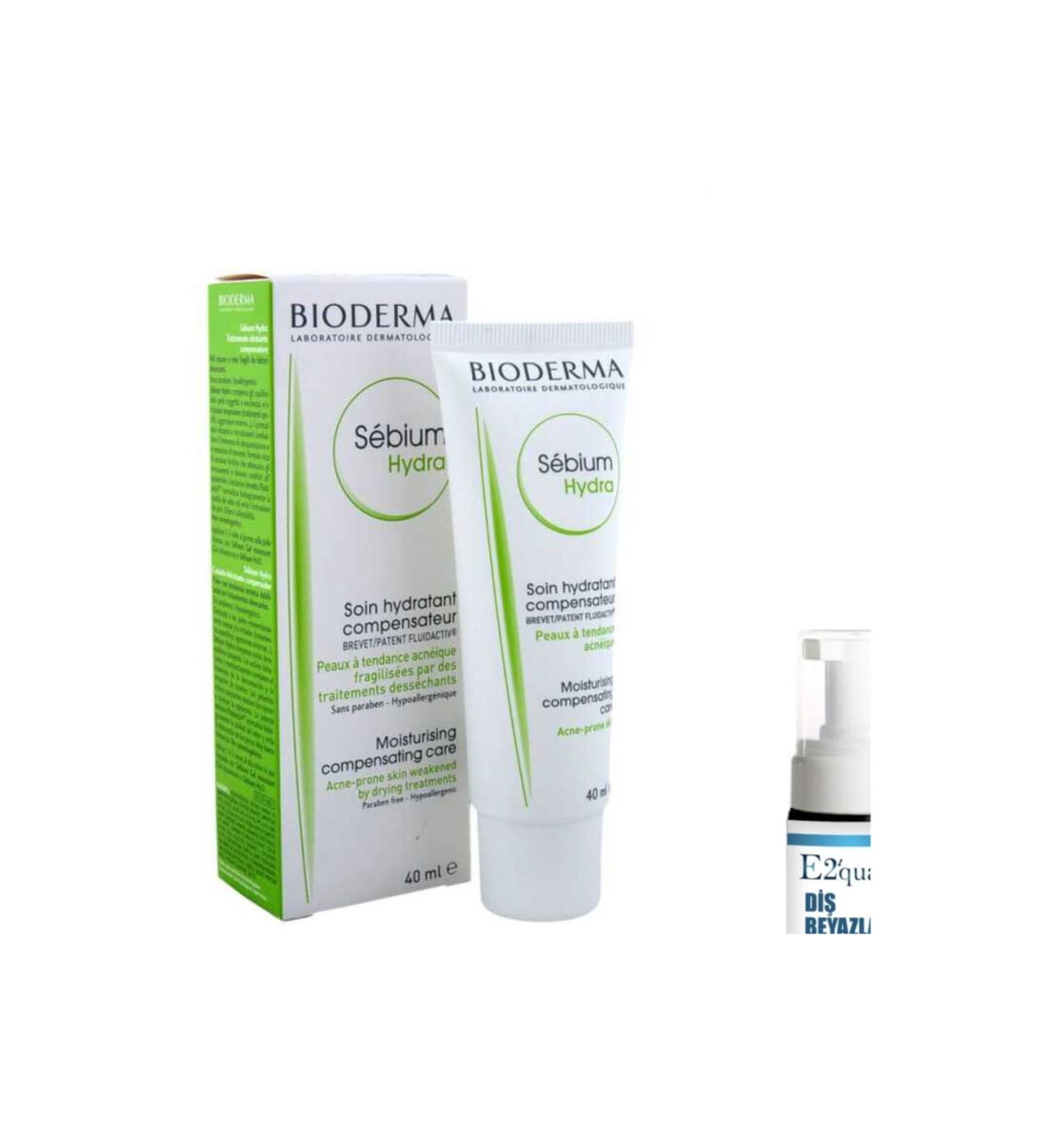 Bioderma Sebium Hydra Cream 40 ml + Gift Teeth Whitening Foam