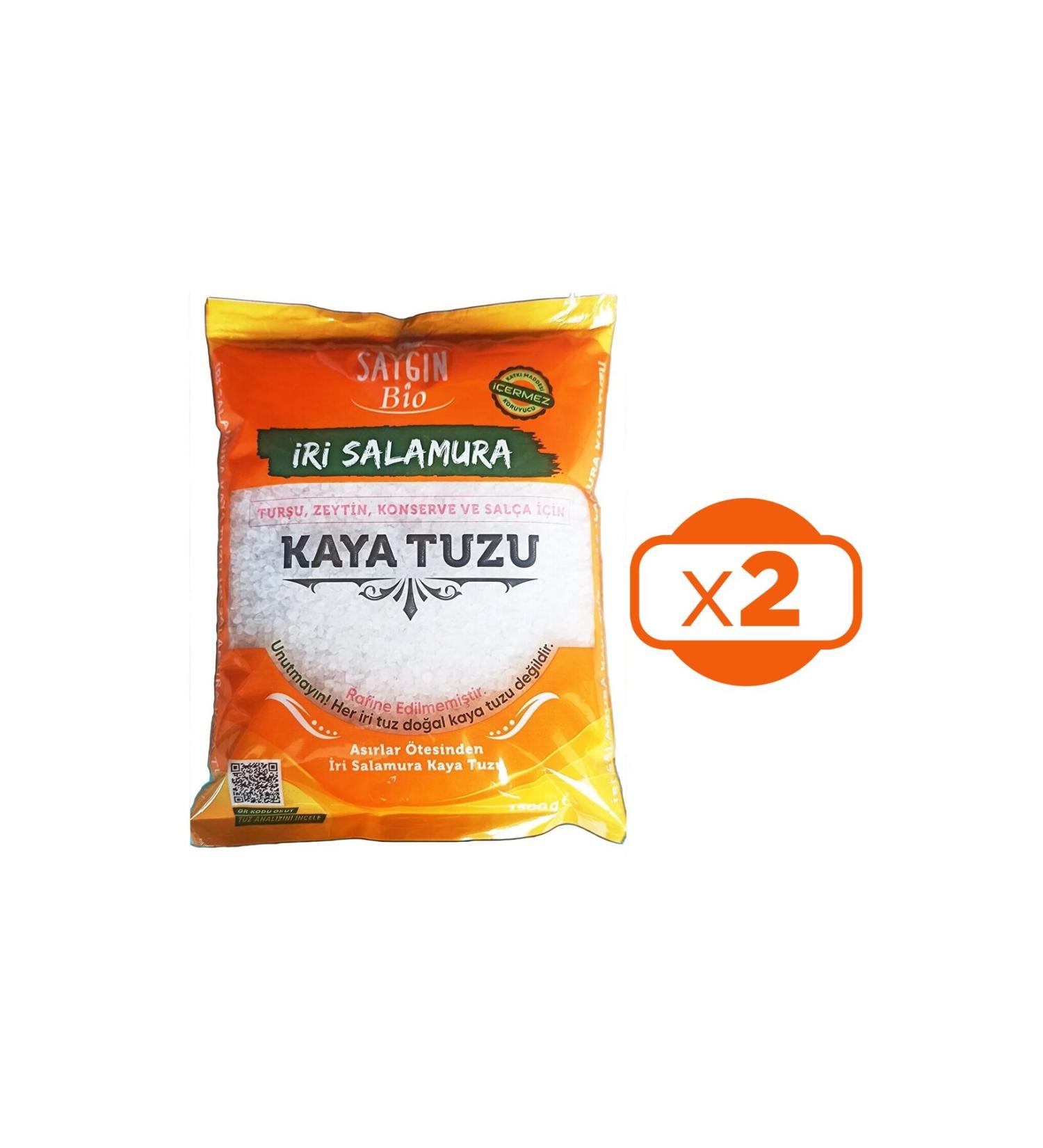 Sayg n SAYGIN Coarse Brine Rock Salt 1500 Gr 2 pieces