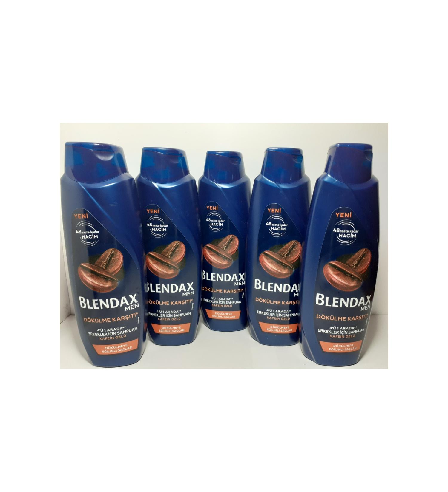 Blendax MEN ANTI-HAIR LOSS 4 IN 1 CAFFEINE EXTRACT SHAMPOO 500 ML X 5 PIECES