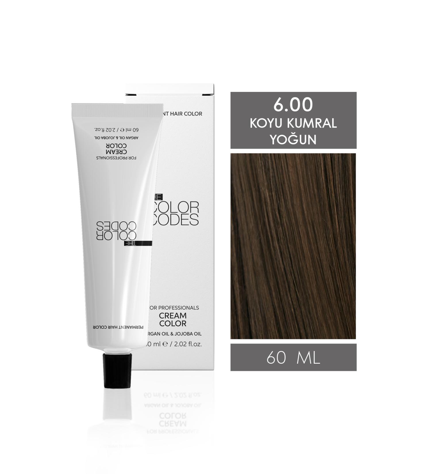 THE COLOR CODES CREAM COLOR HAIR DYE 6.0 DARK YELLOW 60ML