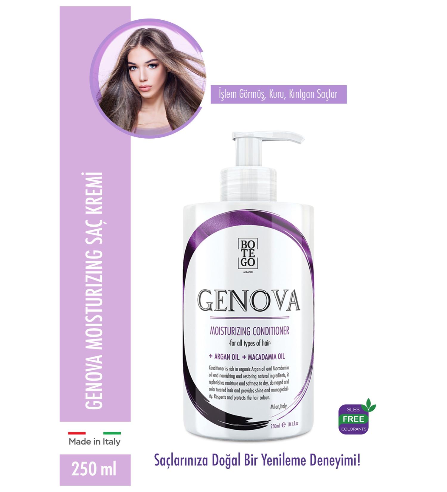 botegohair Genova Moisturizing Conditioner 250 Ml Treated Brittle Dry Hair - Buy Online on GoSupps.com