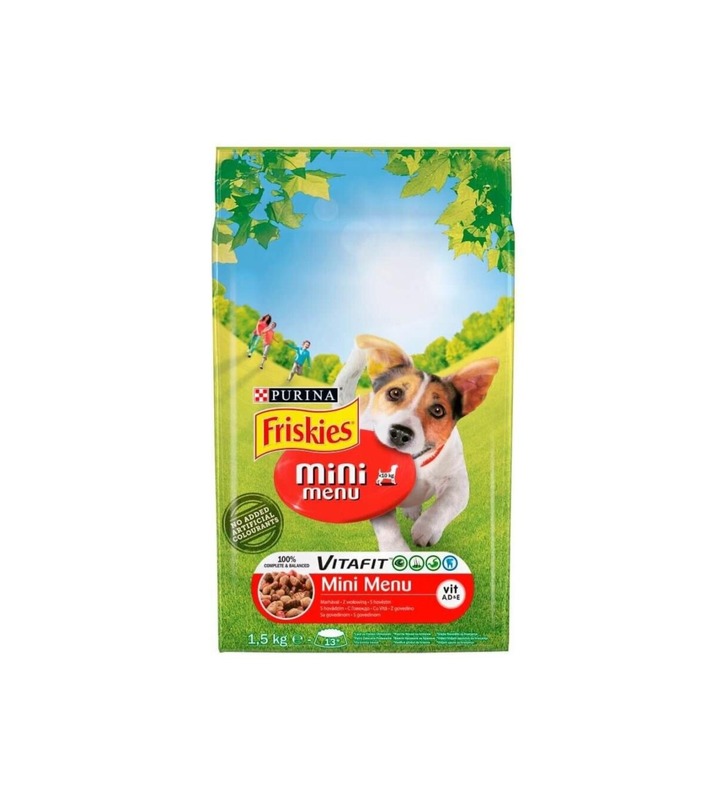 Friskies Purina Friskies Meaty Mini Menu Adult Dog Dry Food 1.5 Kg