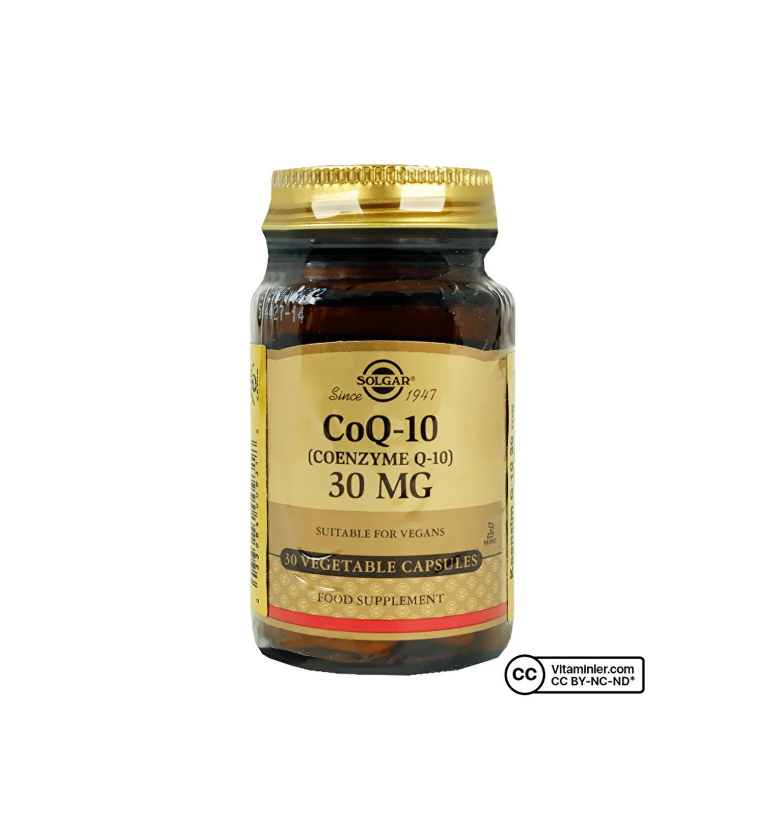 Solgar Coenzyme Q-10 30 Mg 30 Capsules Vitamin
