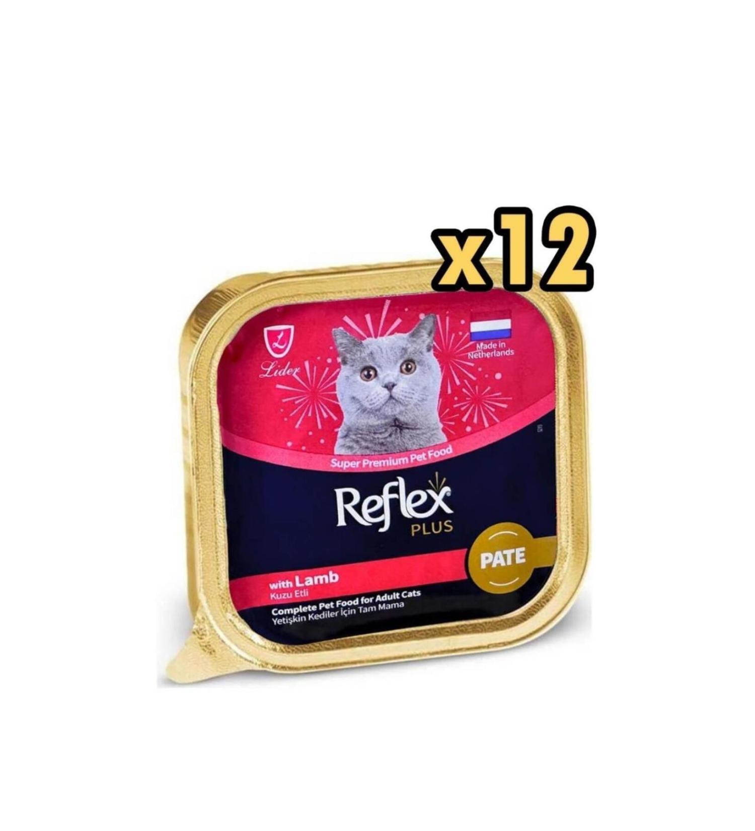 Reflex Plus Pate Lamb Meat Cat Canned Food 85 Gr x 12 Pieces