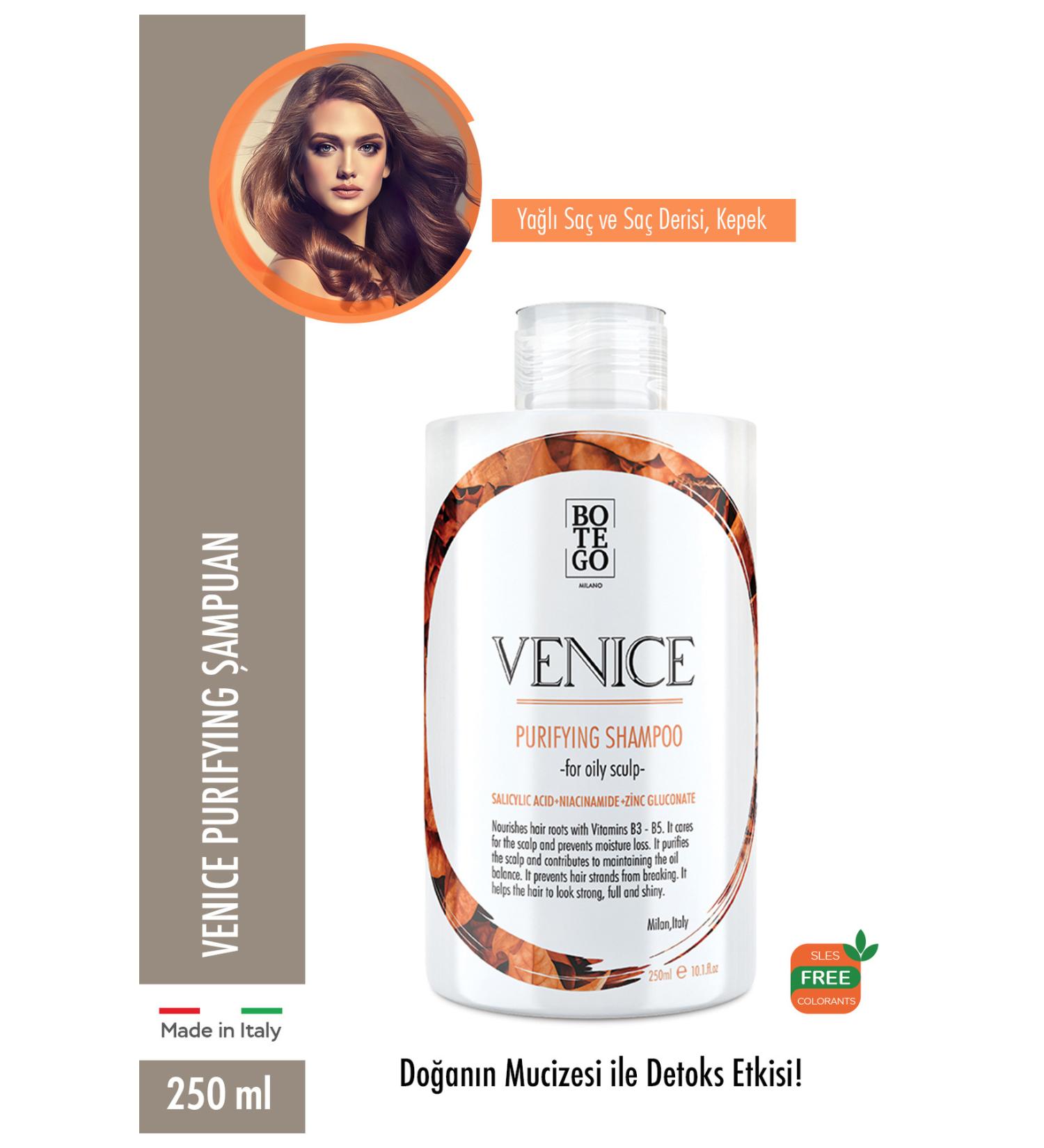botegohair Venice Purifying Anti-Dandruff Shampoo for Oily Hair 250 ml - Buy Online on GoSupps.com