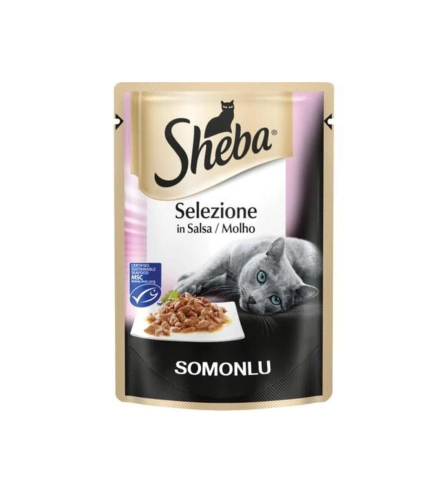 Pedigree Sheba Adult Cat Wet Food with Salmon 24 X 85 gr