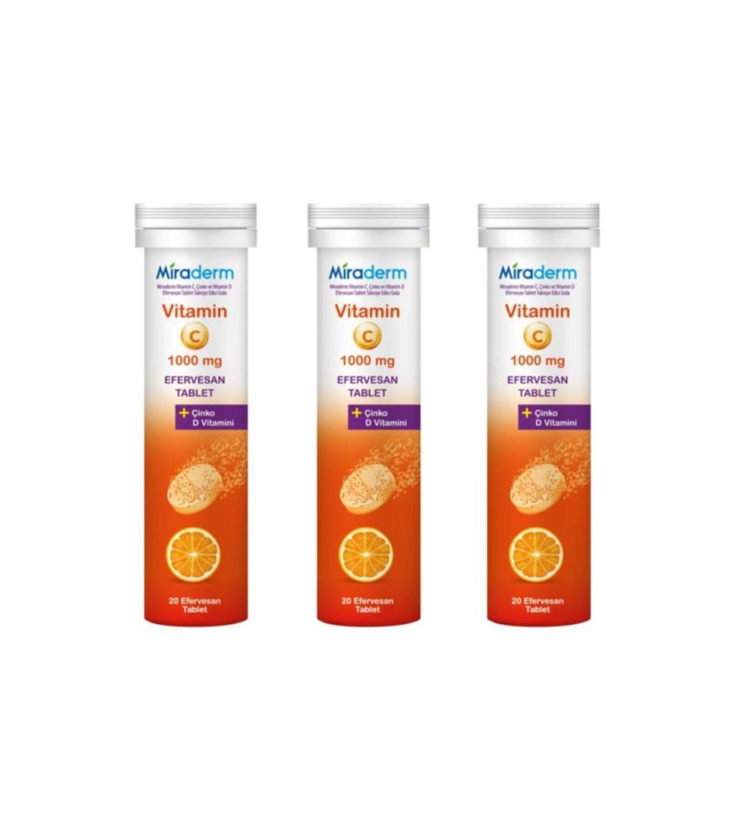 Miraderm Vitamin C with Zinc 3 Pieces