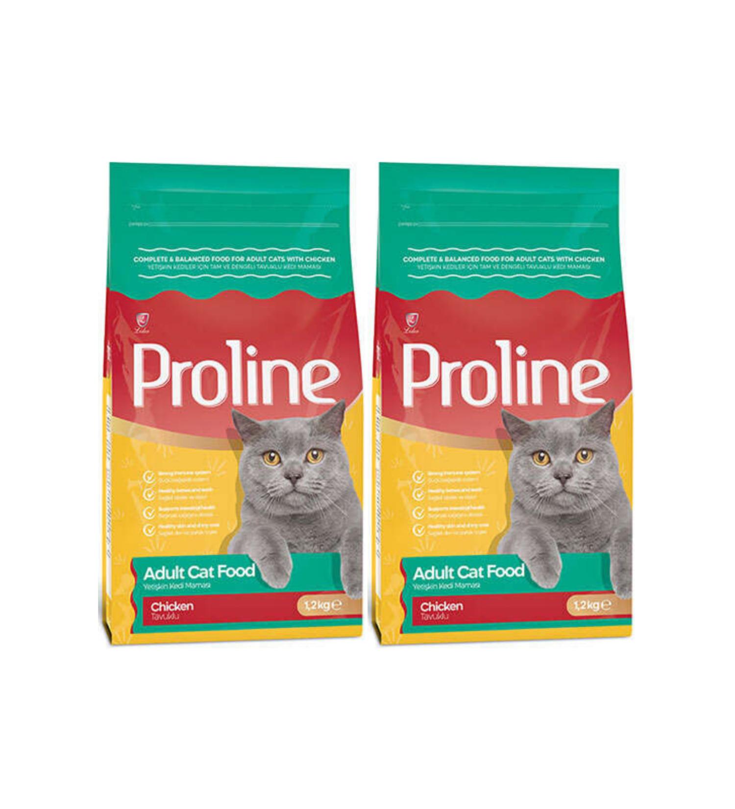 Proline Chicken Adult Cat Food 1.2kg - 2 Pieces