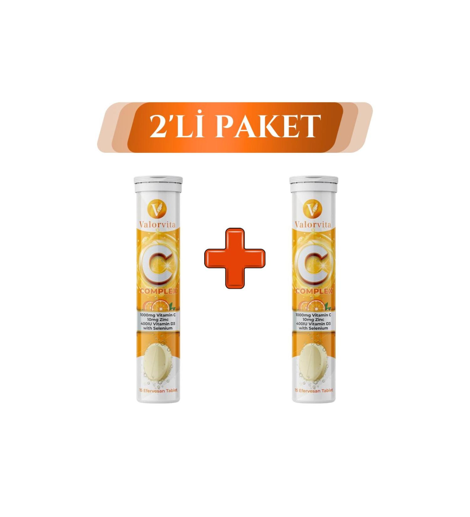 Tabder Pharmaceuticals and Chemicals San Valorvita C complex Vitamin C Zinc Selenium Vitamin D 2