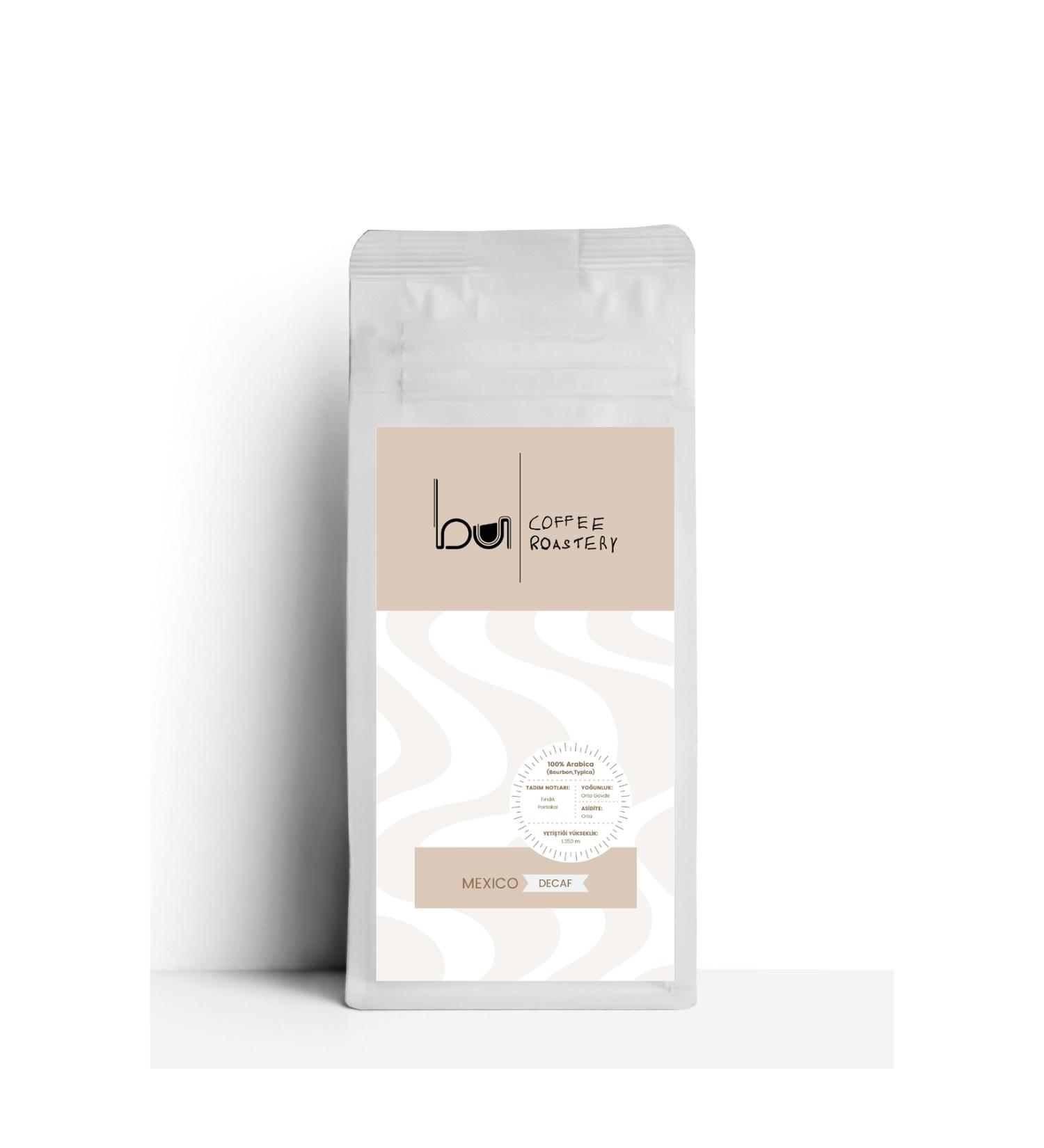 BU COFFEE ROASTERY Mexico Decaf (Decaffeinated) Regional Coffee 250 gr (Ground)