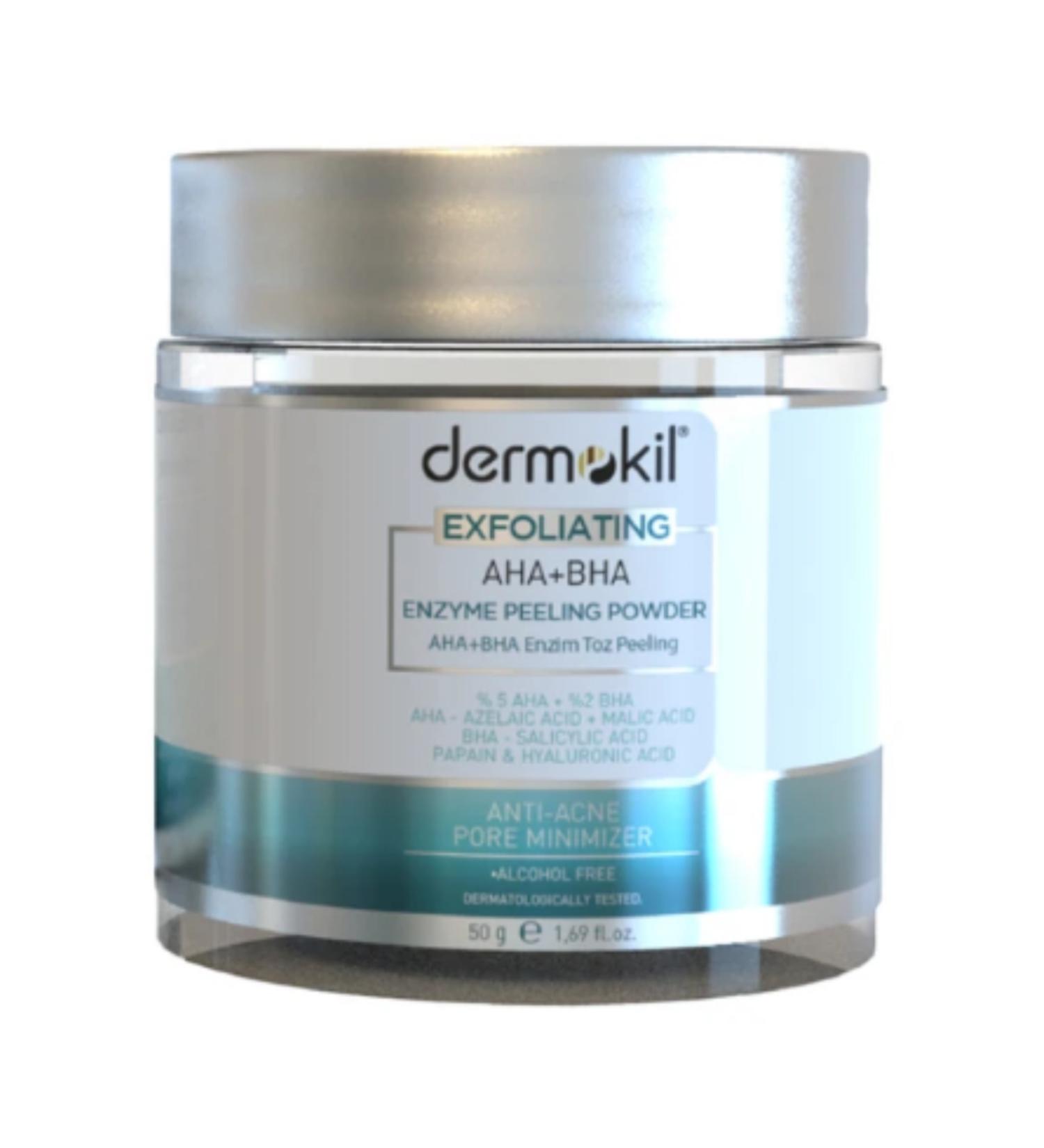 Dermokil Peeling Effective AHA+BHA+Niacinamide Enzyme Powder Peeling 50 gr - Buy Online on GoSupps.com
