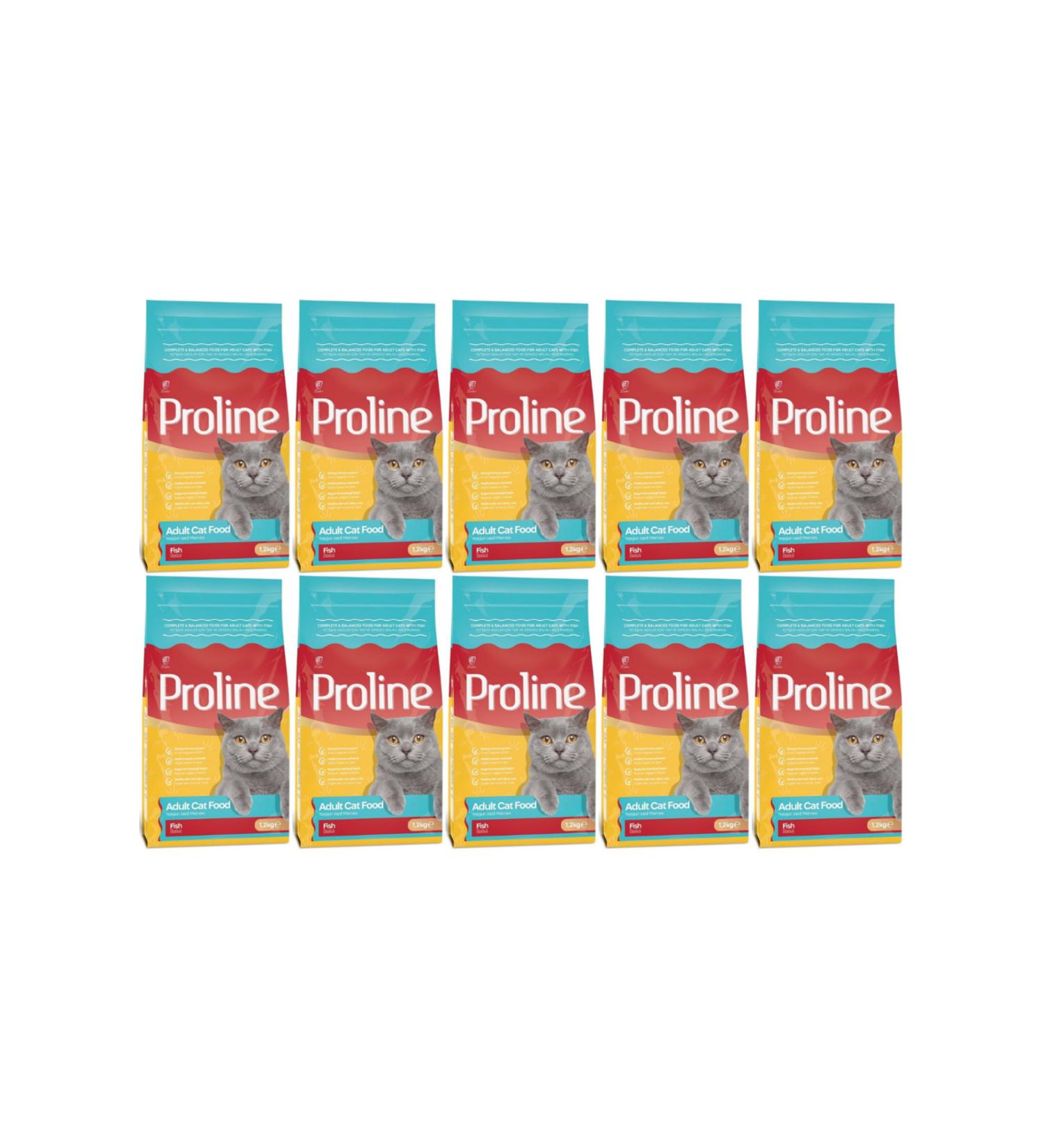 Proline Fish and Rice Adult Cat Food 1.2kg - 10 Pieces