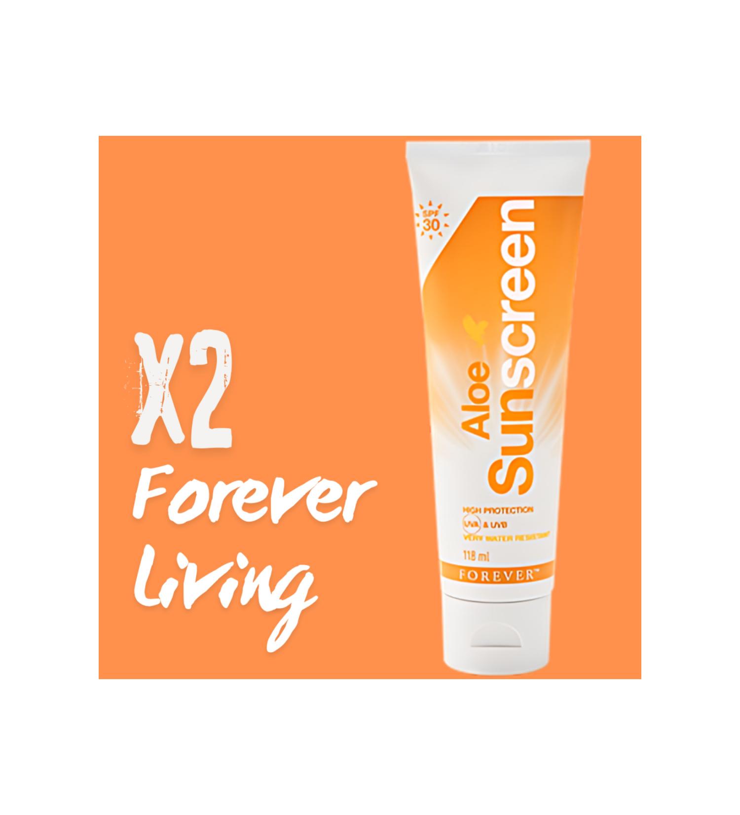 Forever Living Aloe Sunscreen Sun Cream 118 ml - 2 Pieces