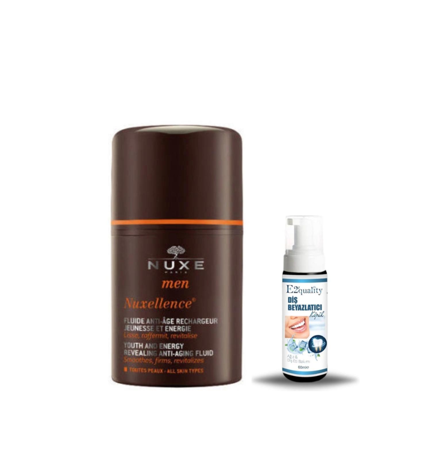 Nuxe Men Nuxellence Fluid 50ml + Gift Teeth Whitening Foam