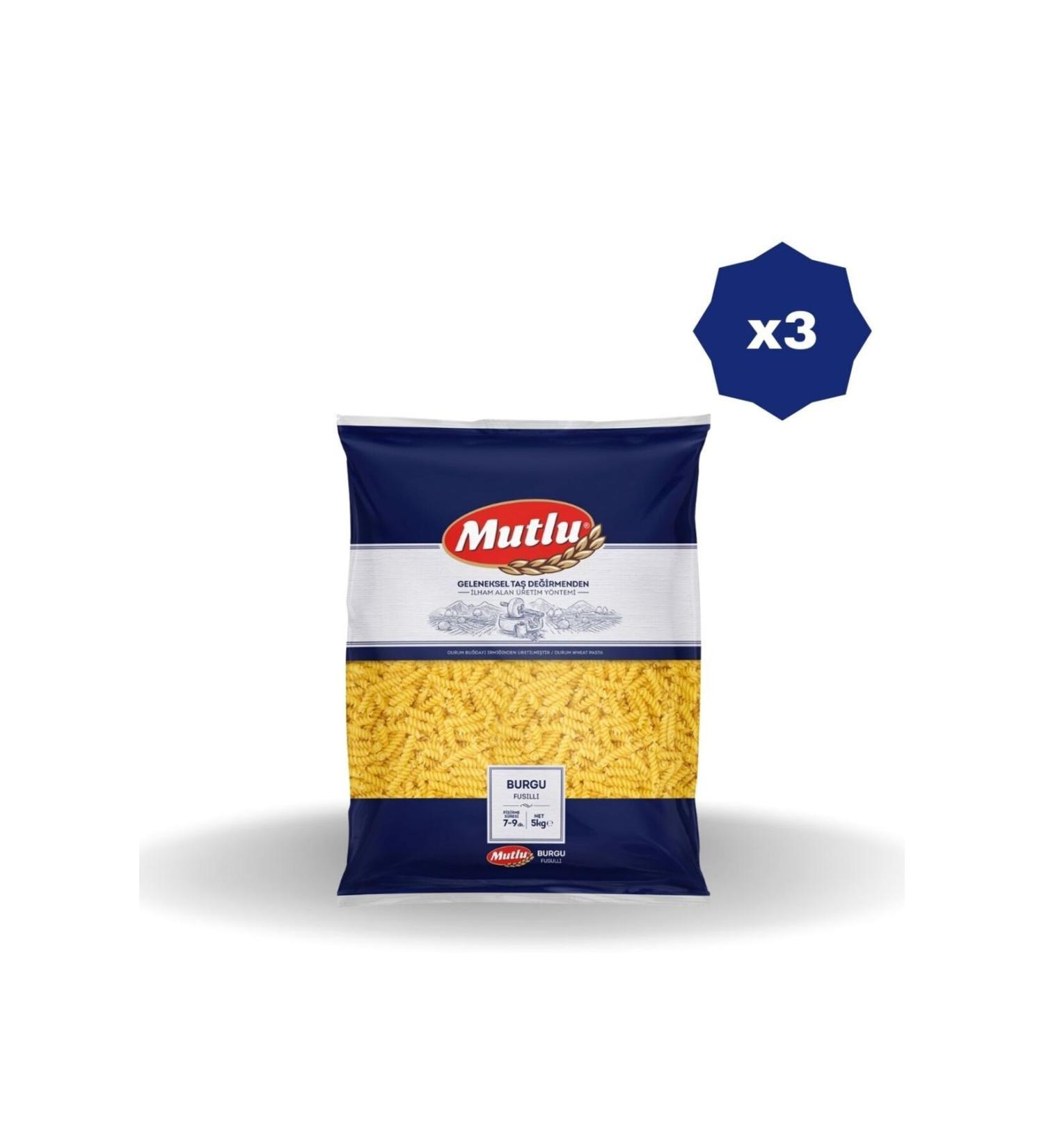 Mutlu BURGU PASTA 5 KG X 3 PIECES