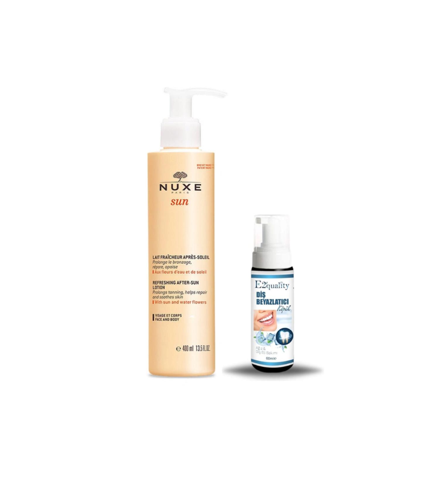 Nuxe Refreshing After Sun Lotion 400 ml + Gift Teeth Whitening Foam