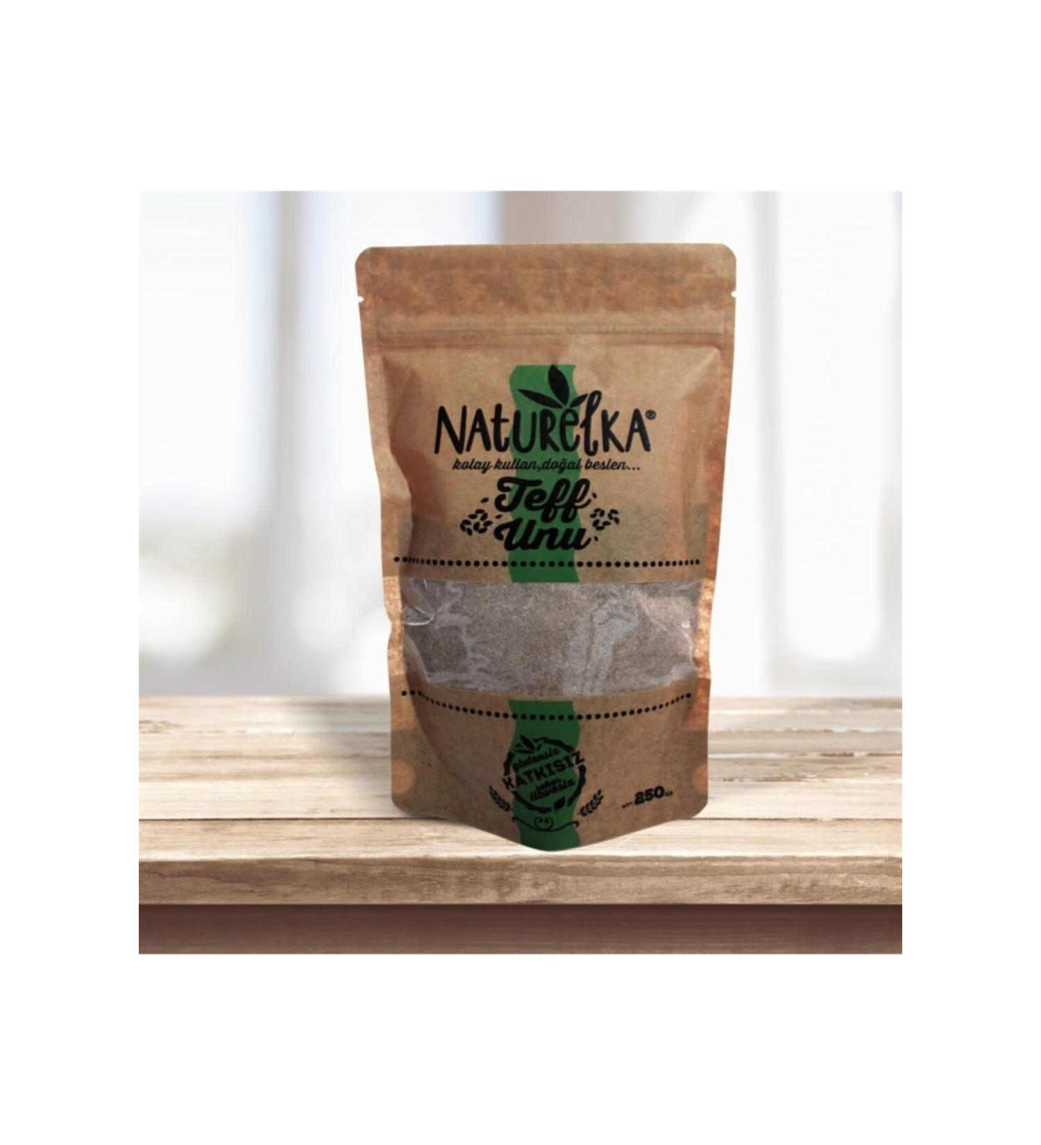 Naturelka Gluten Free Teff Flour 250 gr - Buy Online on GoSupps.com