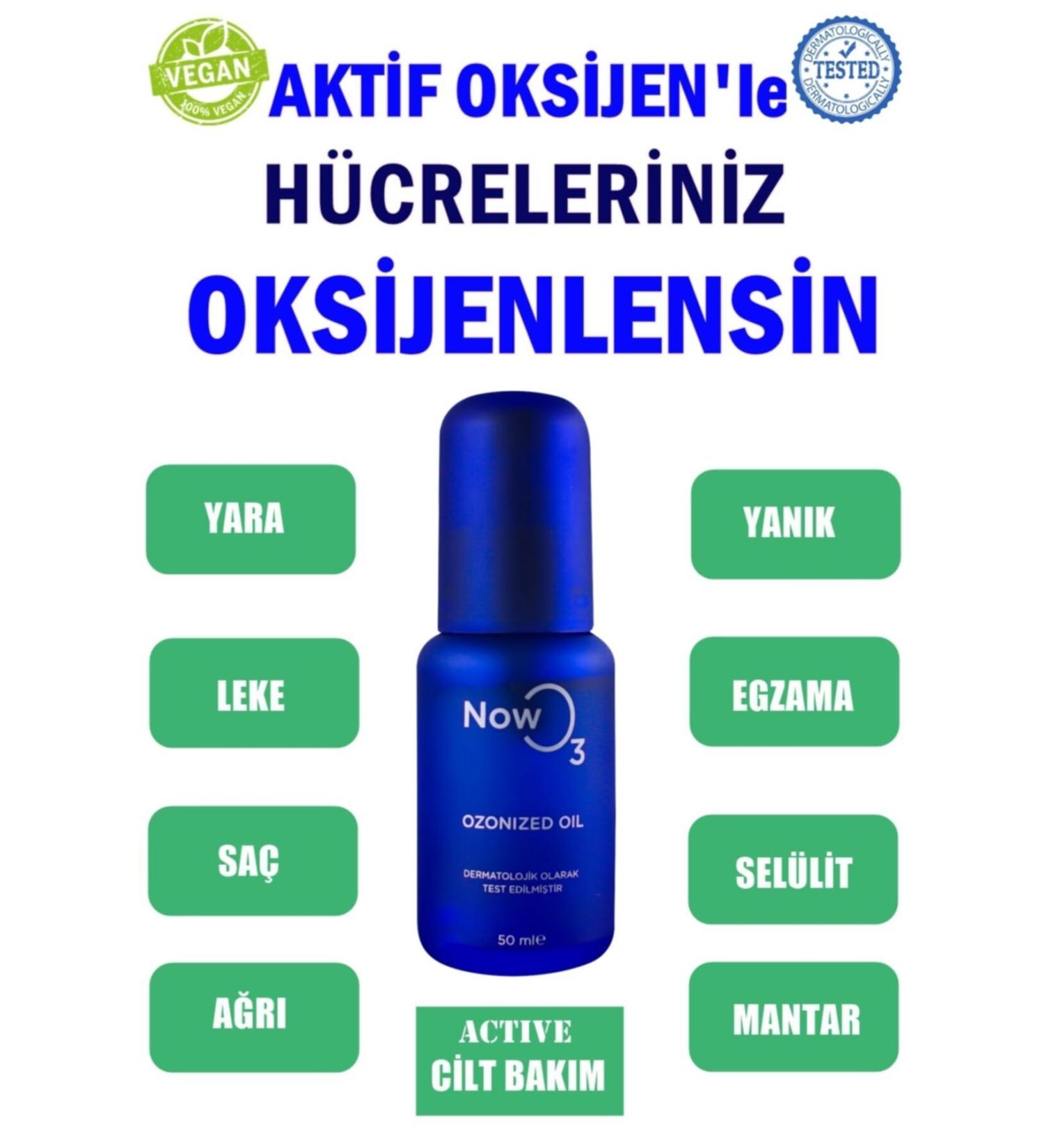 NOWO3 Blue Ozonized Oil - Ozone Oil 50 Ml Active Oxygen Damaged Skin Care - Buy Online on GoSupps.com