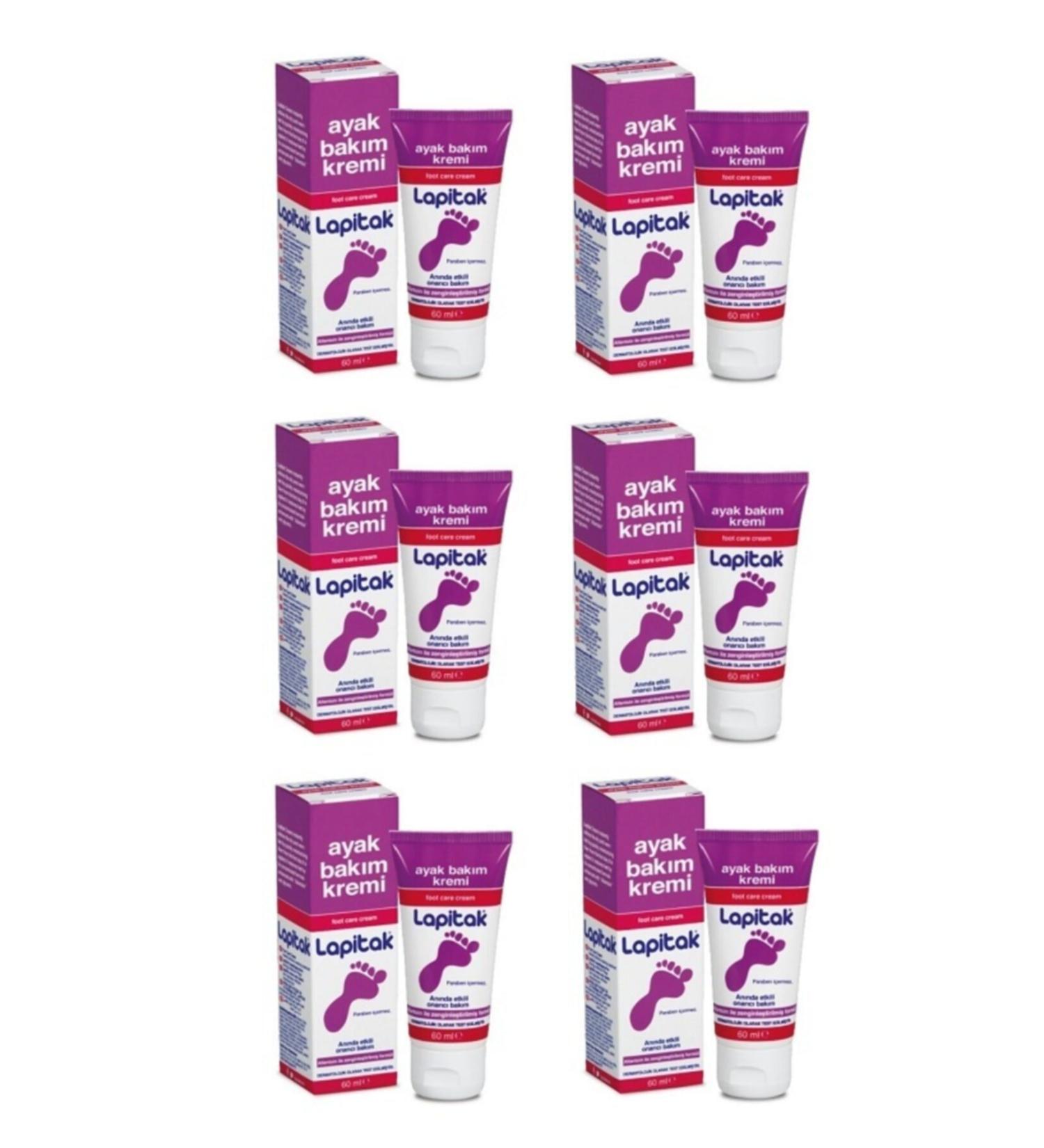 Lapitak Foot Care Cream 60 ml (6 Boxes)