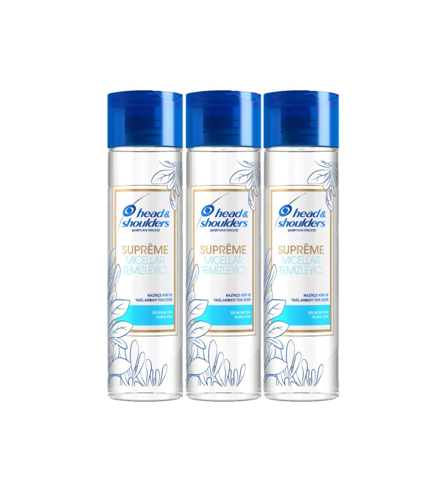 Head And Shoulders Supreme Micellar Cleansing Tonic 250 ml X 3 Pieces - Buy Online on GoSupps.com