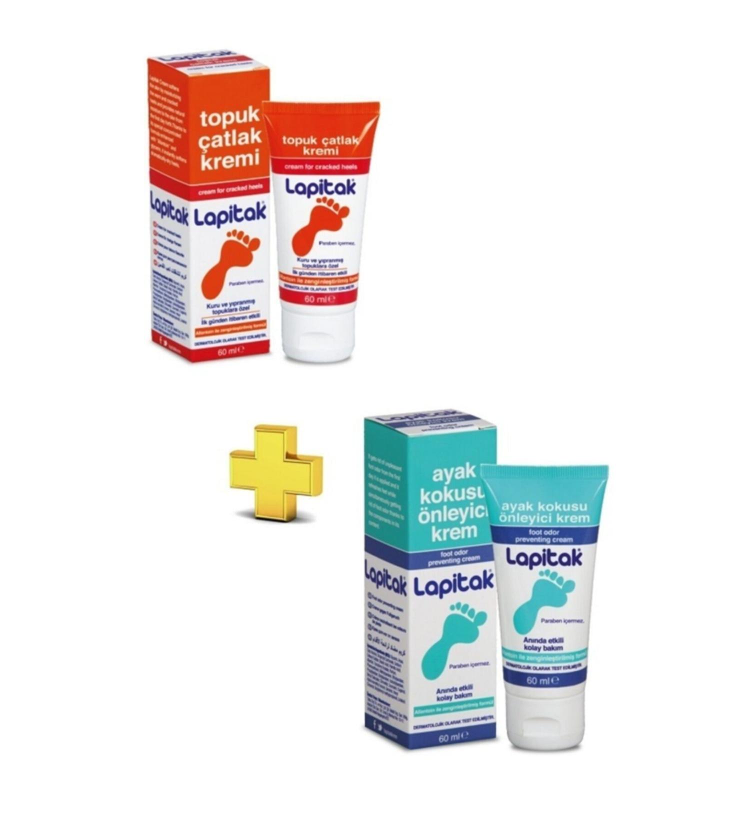 Lapitak Heel Crack Cream 60 ml + Foot Odor Prevention Cream 60 ml