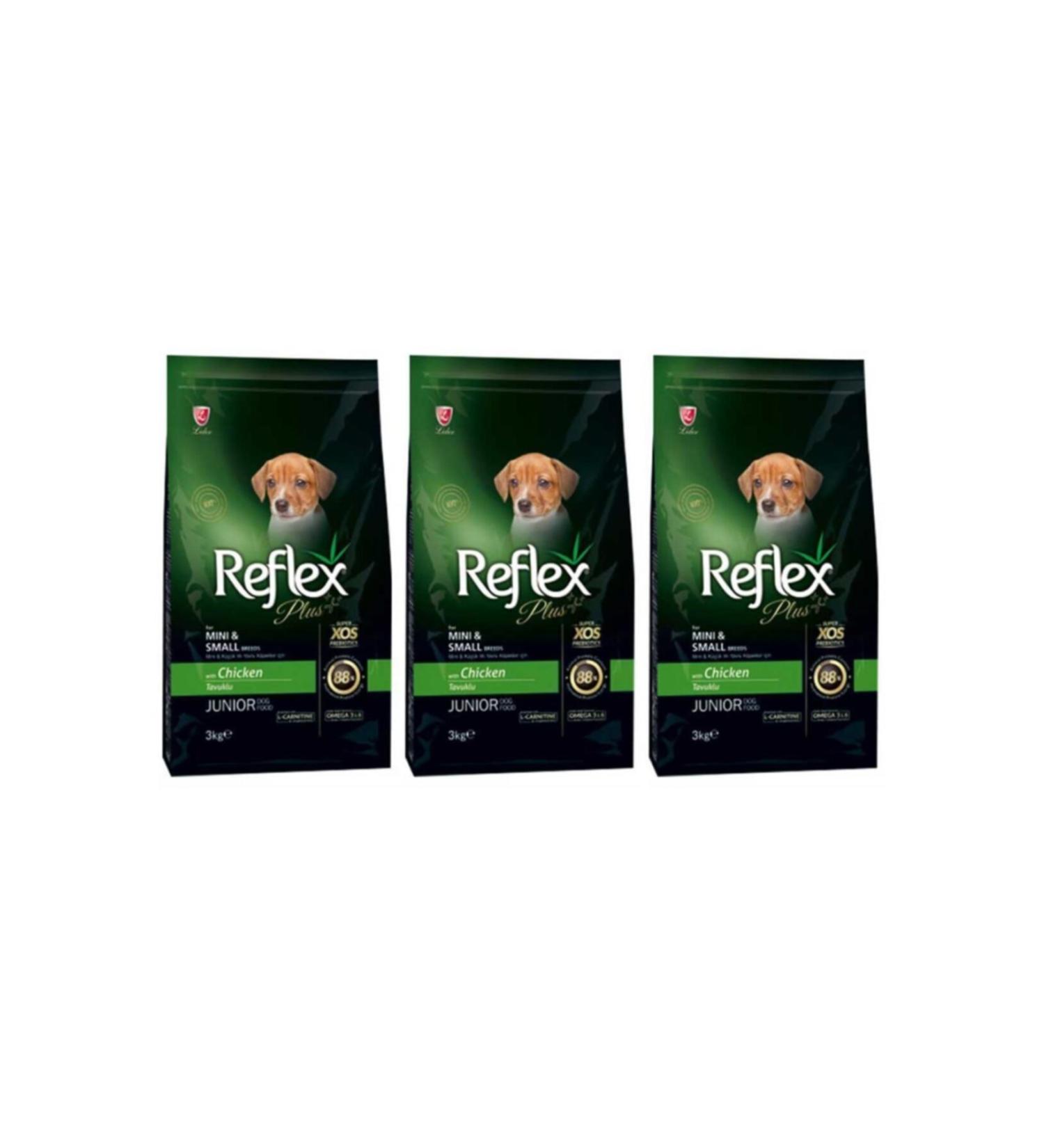 Reflex Small Mini Breed Chicken Puppy Dog Food 3 Kg x 3 Pieces