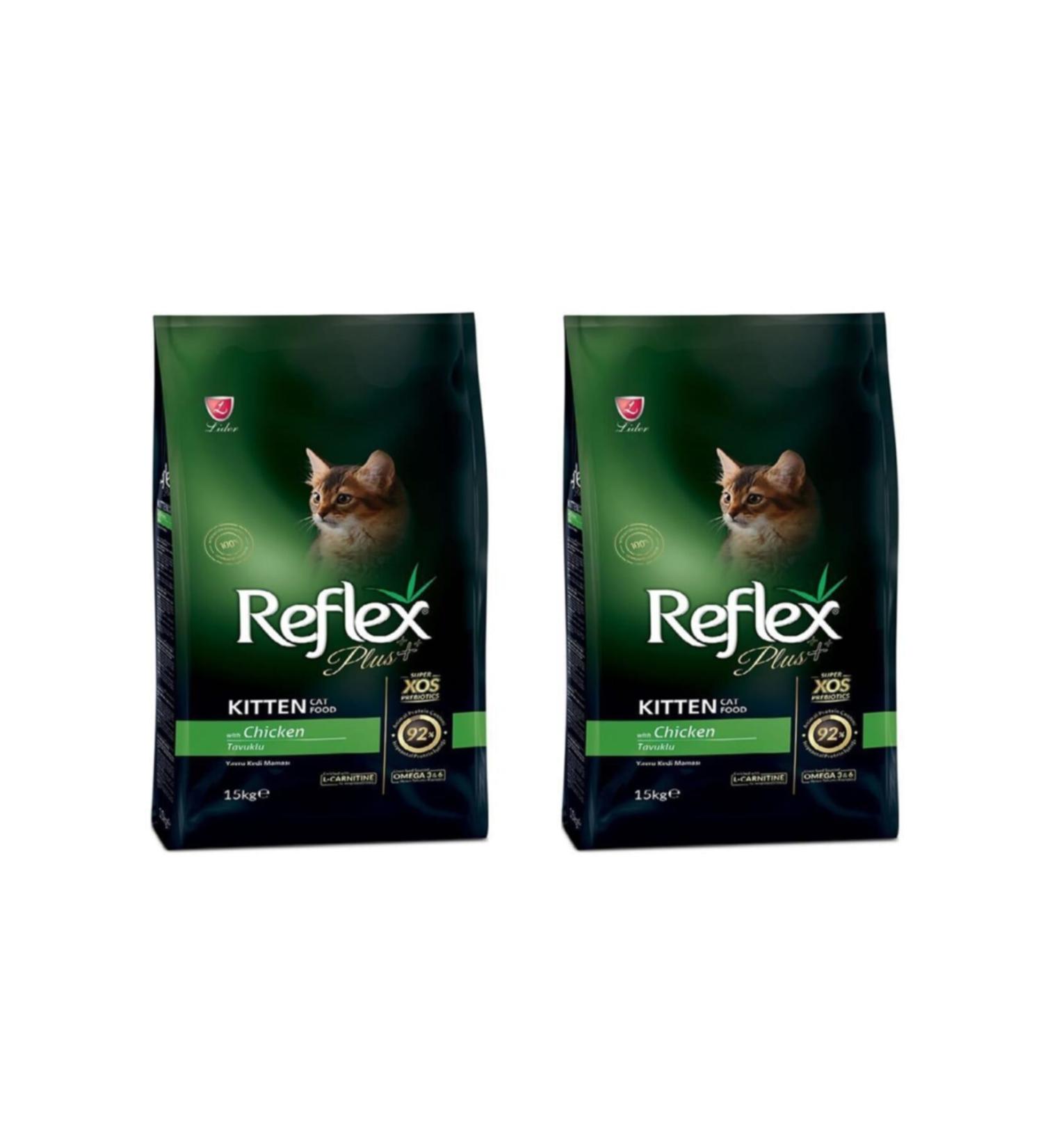 Reflex Plus Chicken Kitten Cat Food 1.5 Kg Set of 2