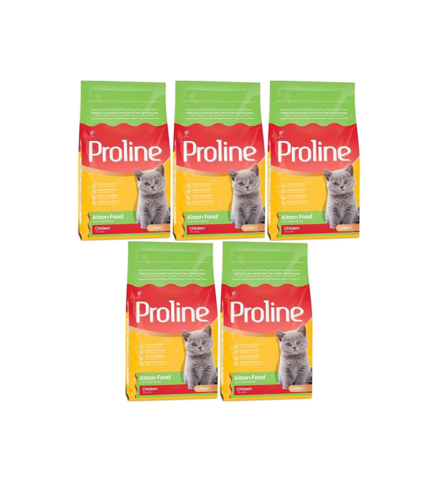 Proline Chicken Kitten Cat Food 1.2kg - 5 Pieces