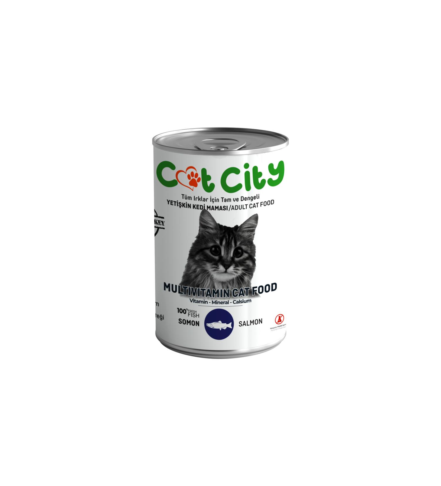 colezium CLZ205 Low Grain Salmon Adult Cat Canned Wet Food 400 gr