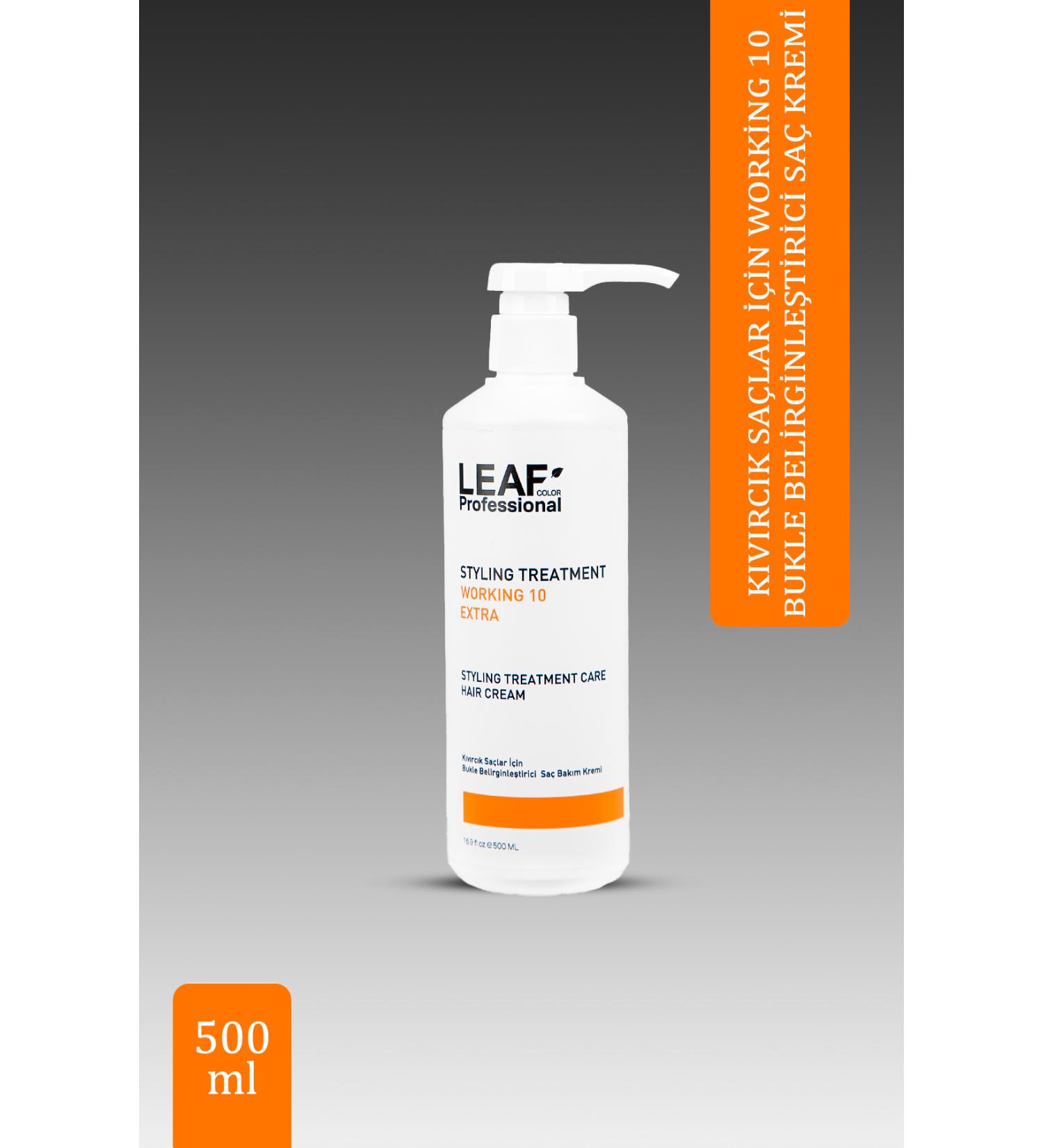 leafcolor Professional Curl Defining Hair Care Cream for Curly and Wavy Hair 500ml - Buy Online on GoSupps.com