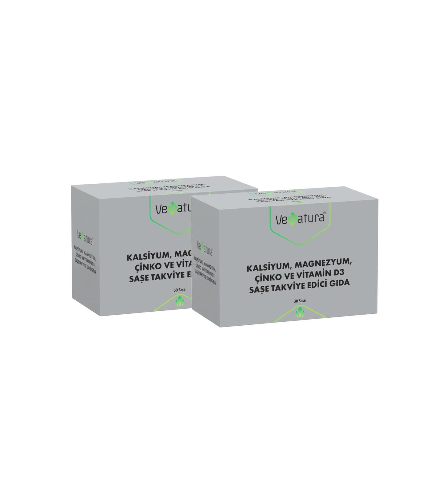 Venatura Calcium Magnesium Zinc and Vitamin D3 30 Sachets 2 Pieces