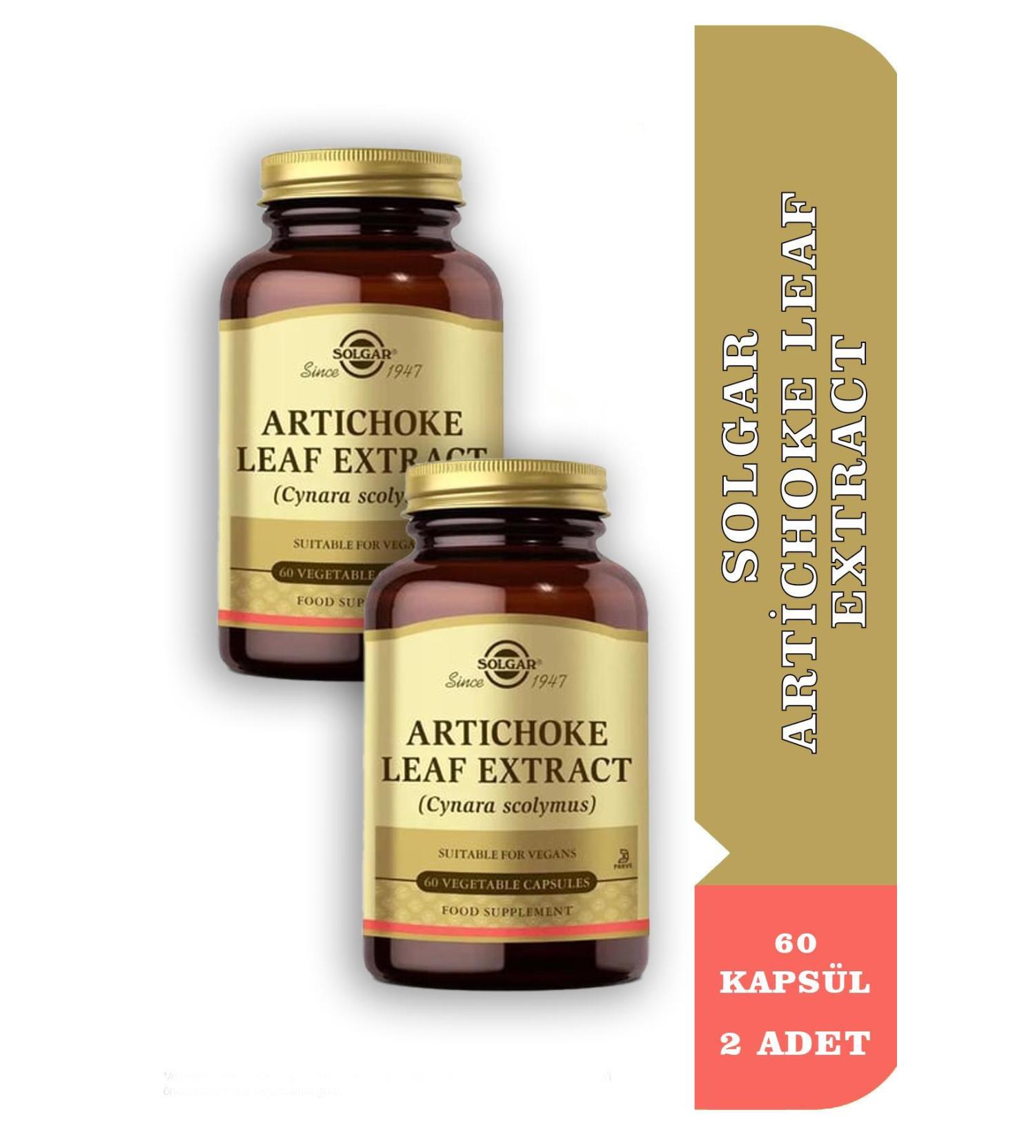 Solgar Artichoke Leaf Extract 60 Capsules 2 Pieces