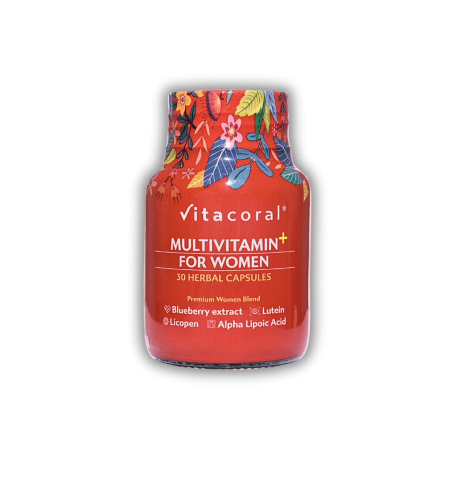 Vitacoral Multivitamin For Women 30 Herbal Capsules - Dietary Supplement Containing Vitamins and Minerals - Buy Online on GoSupps.com