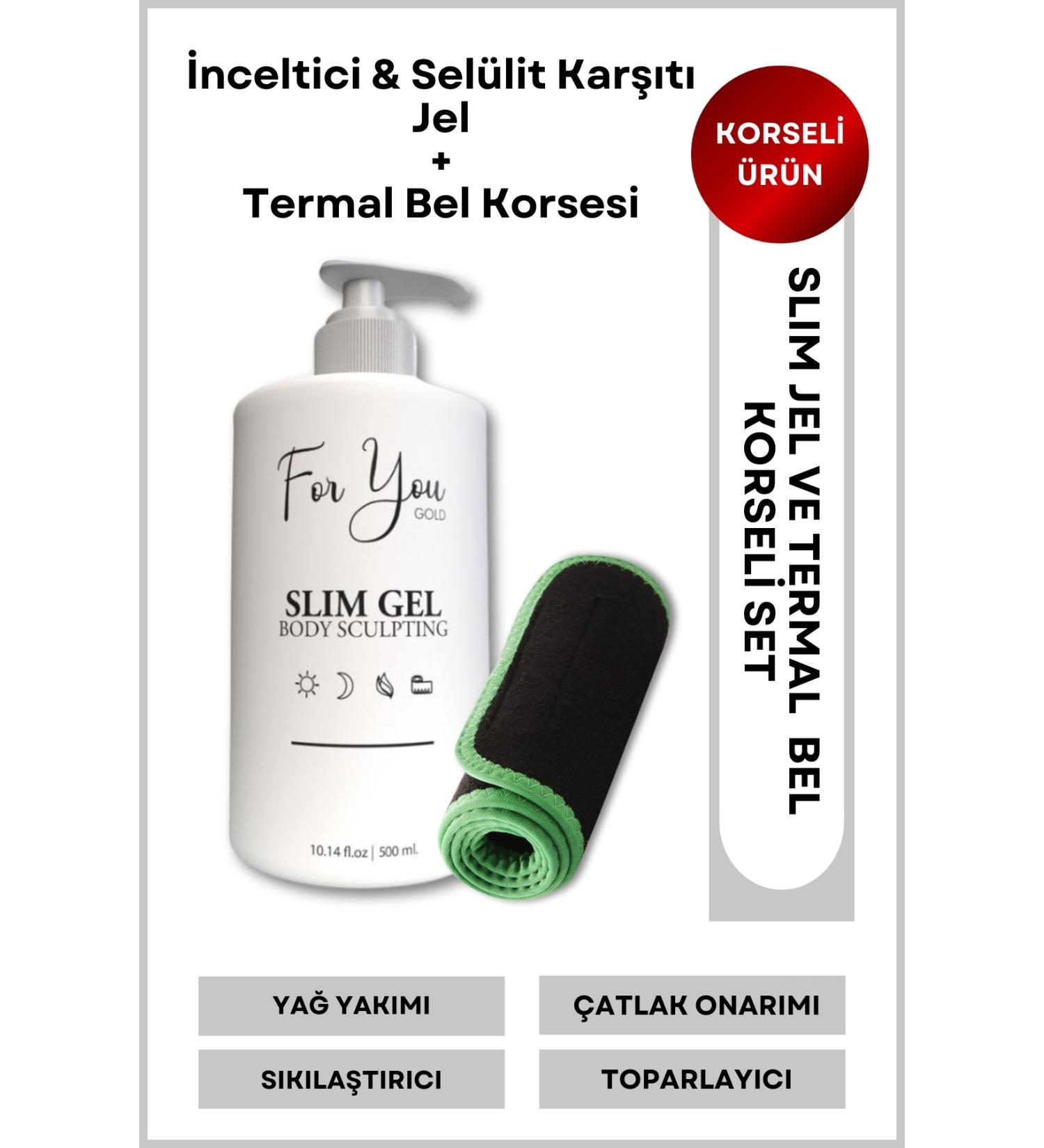 For You Gold Slim Gel Slimming - Firming - Fat Burning - Regional Slimming - Anti-Stretch and Cellulite Cream 500ml - Buy Online on GoSupps.com