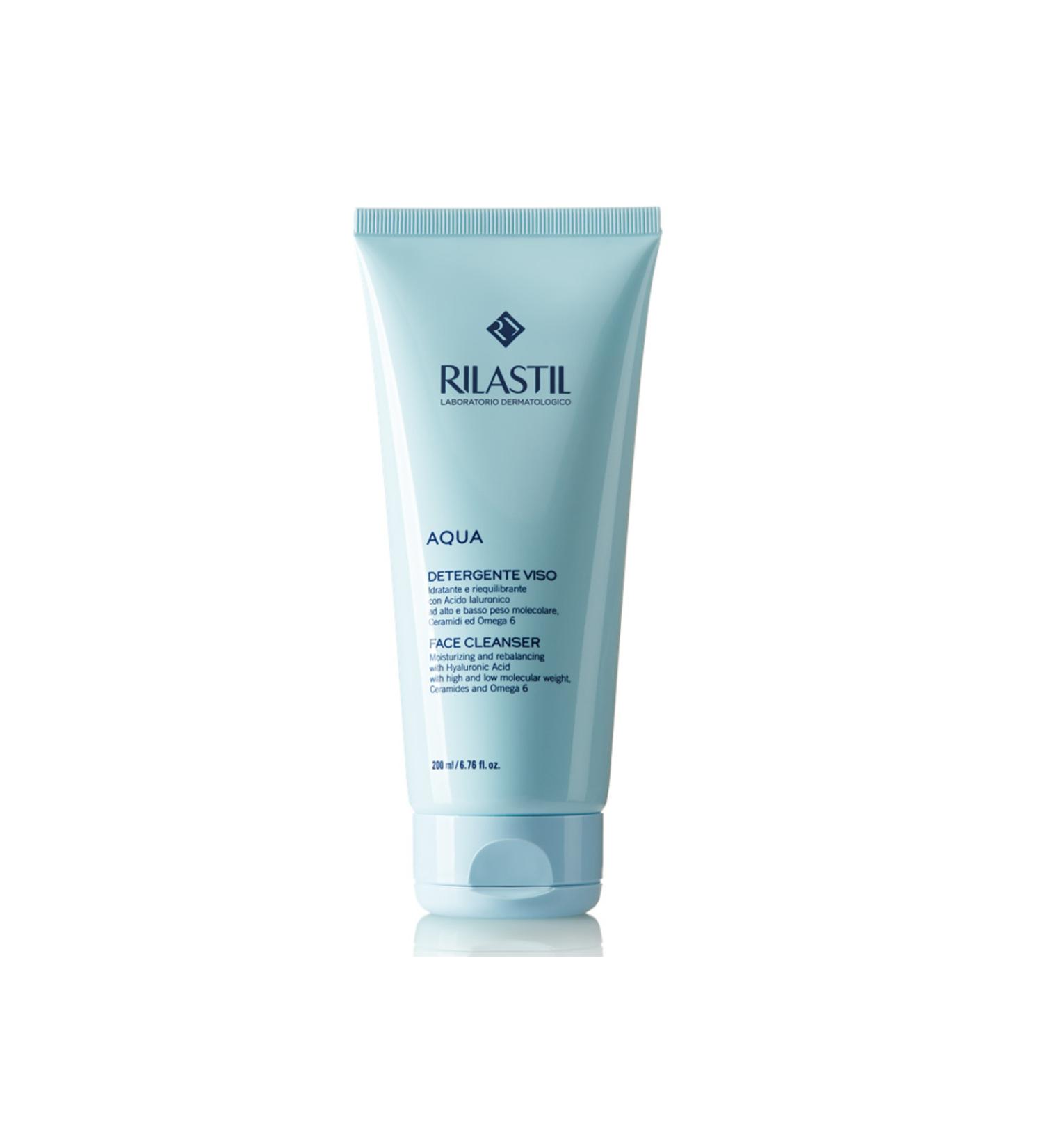 Rilastil Aqua Brightening Moisturizing Foaming Facial Cleansing Gel (200ml)