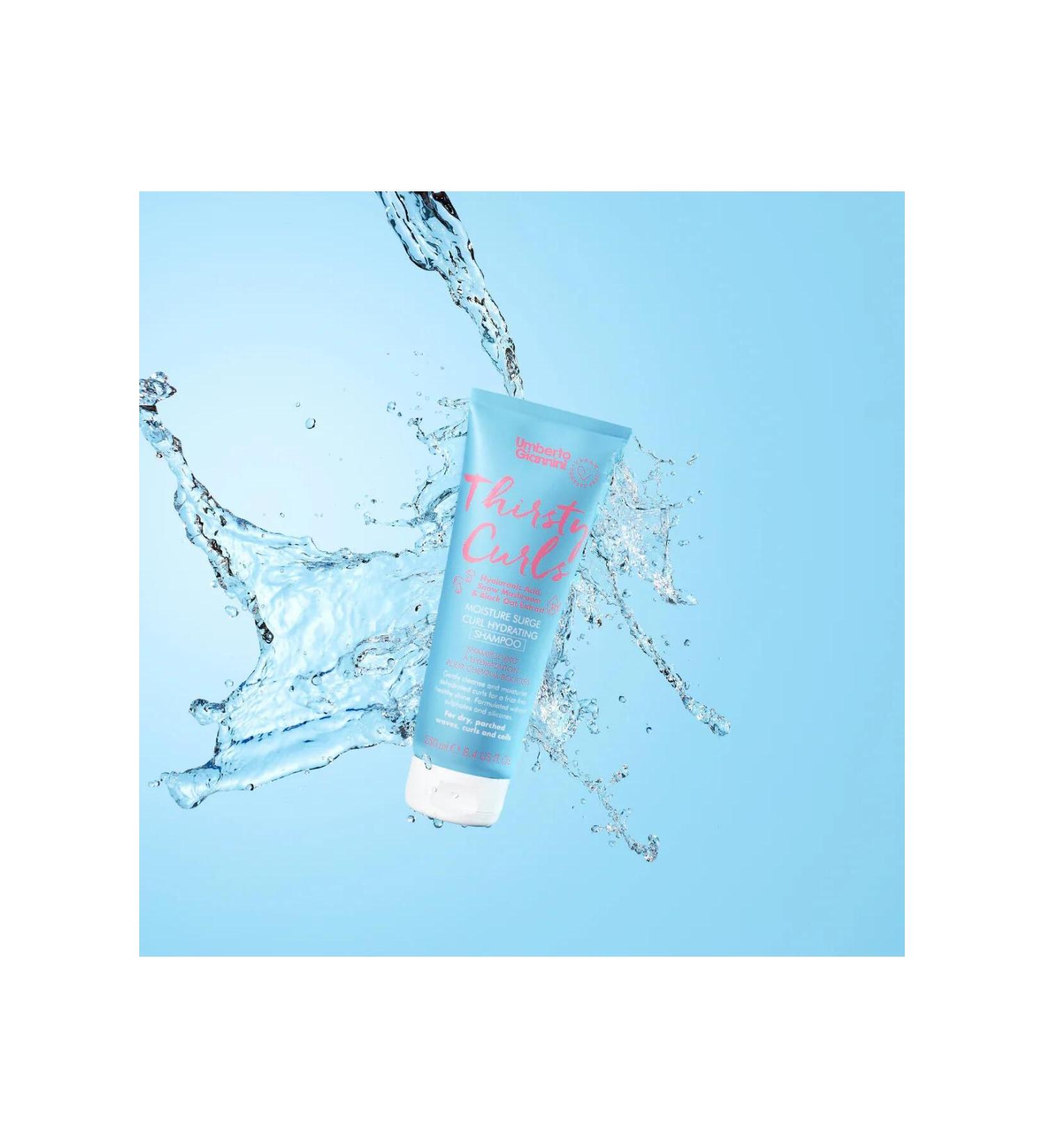 Umberto Giannini Thirsty Curls Moisturizing Shampoo with Hyaluronic Acid for Dry Curly Hair 250 ML - Buy Online on GoSupps.com