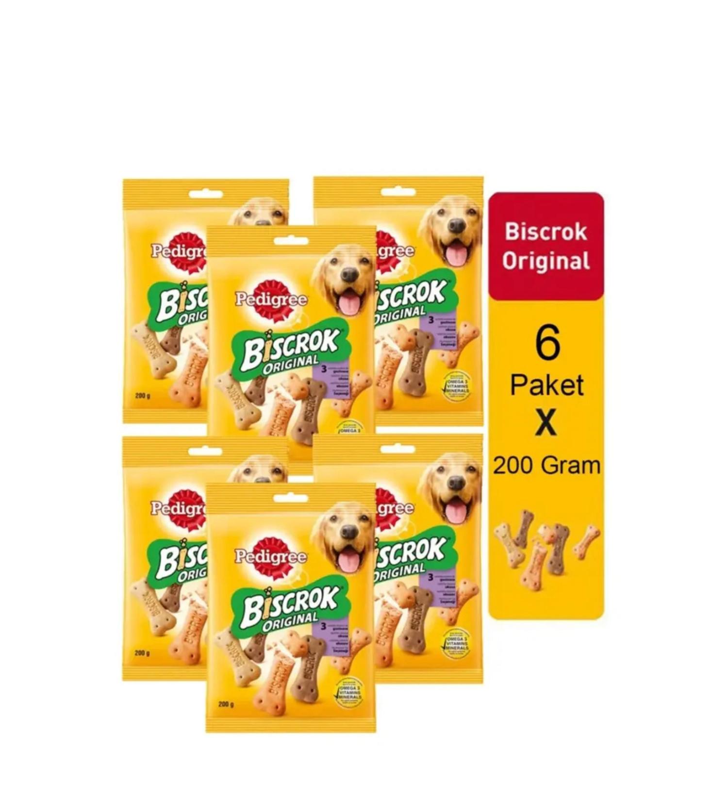 Pedigree PEDIGREE BISCROK MULTI MIX ADVANTAGE PACK OF 6 200GR.