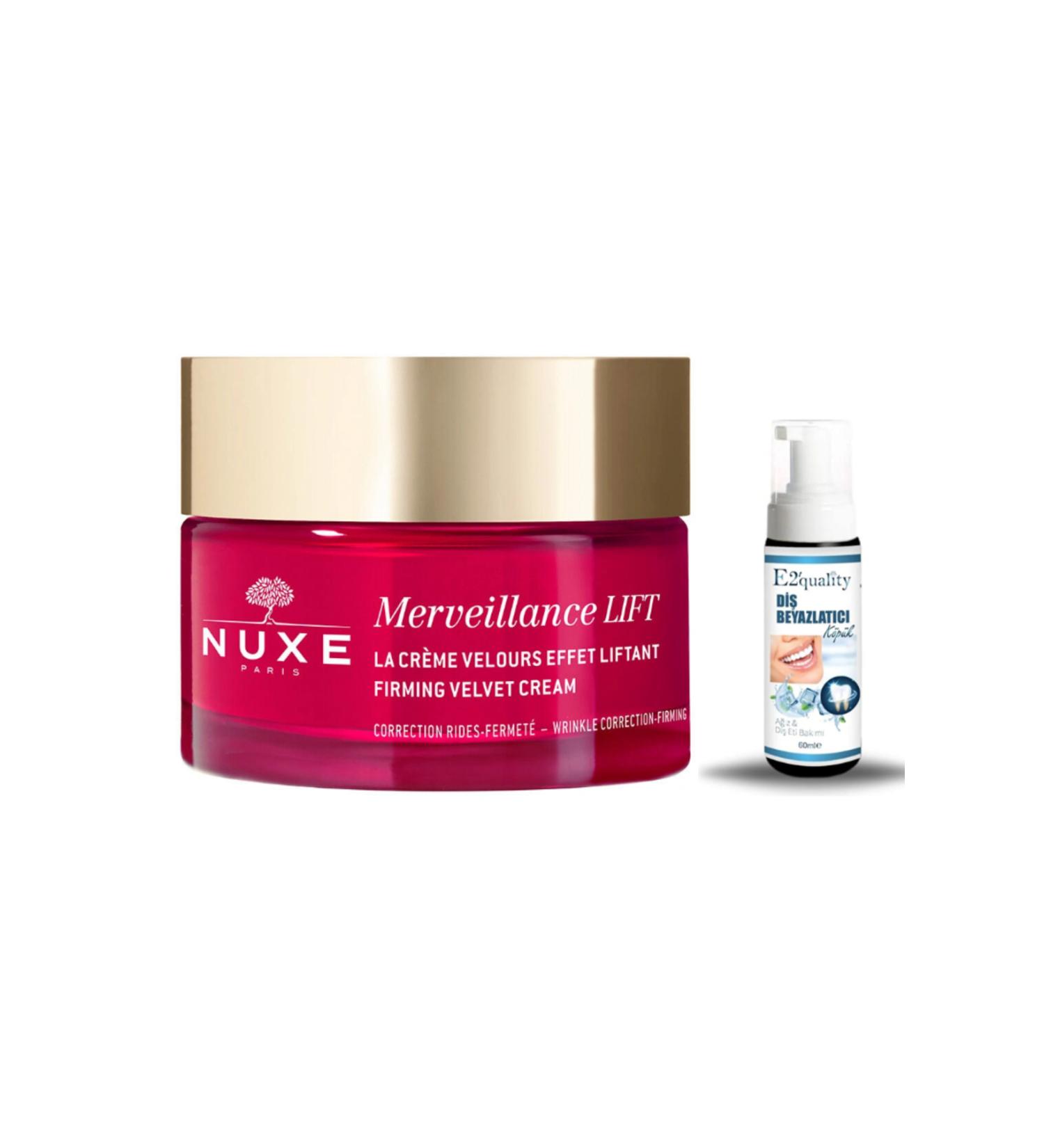 Nuxe Merveillance Lift Firming Velvet Cream 50 ml + Gift Teeth Whitening Foam