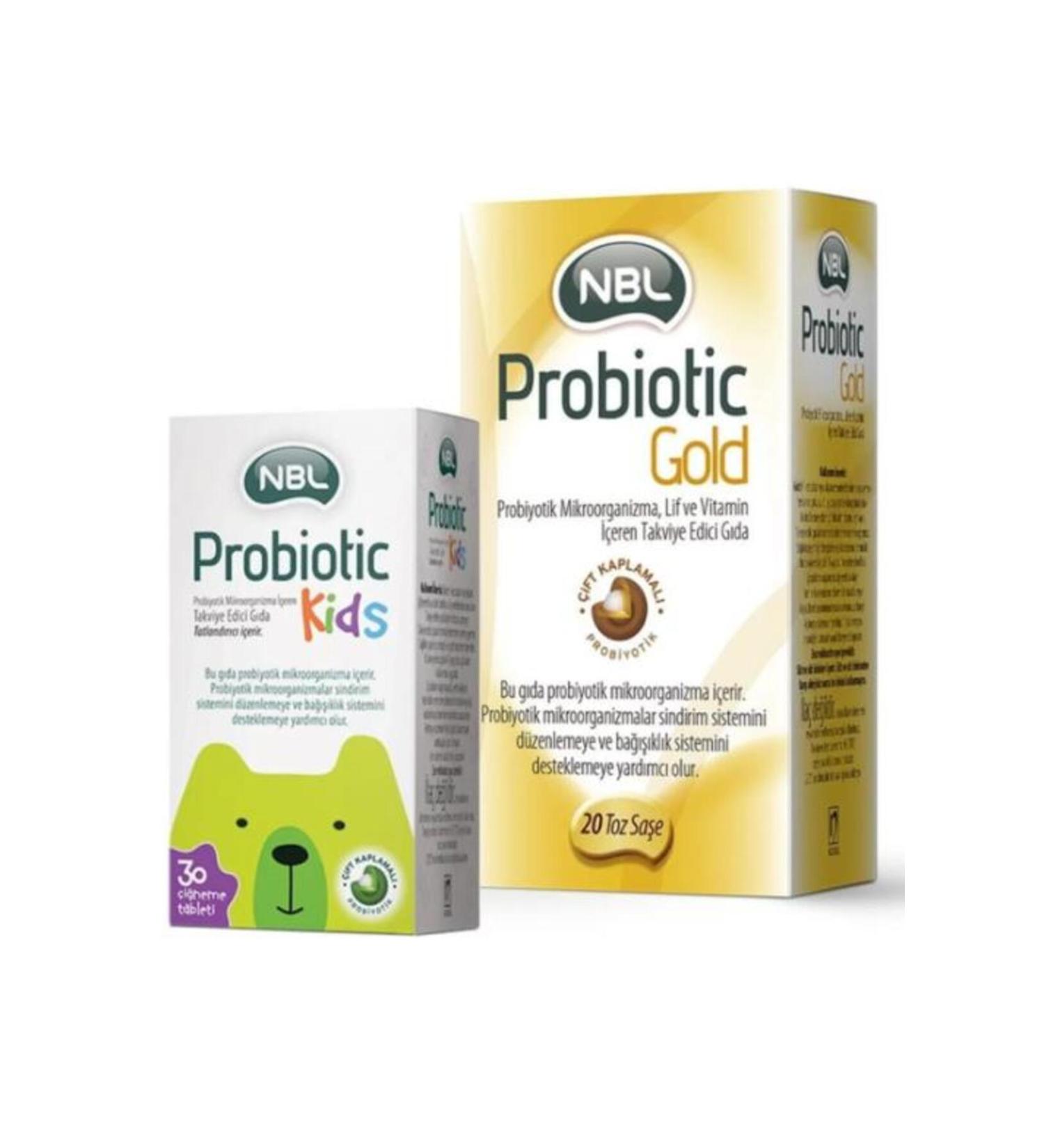 NBL Probiotic Gold 20 Sachet and Probiotic Kids 30 Tablets